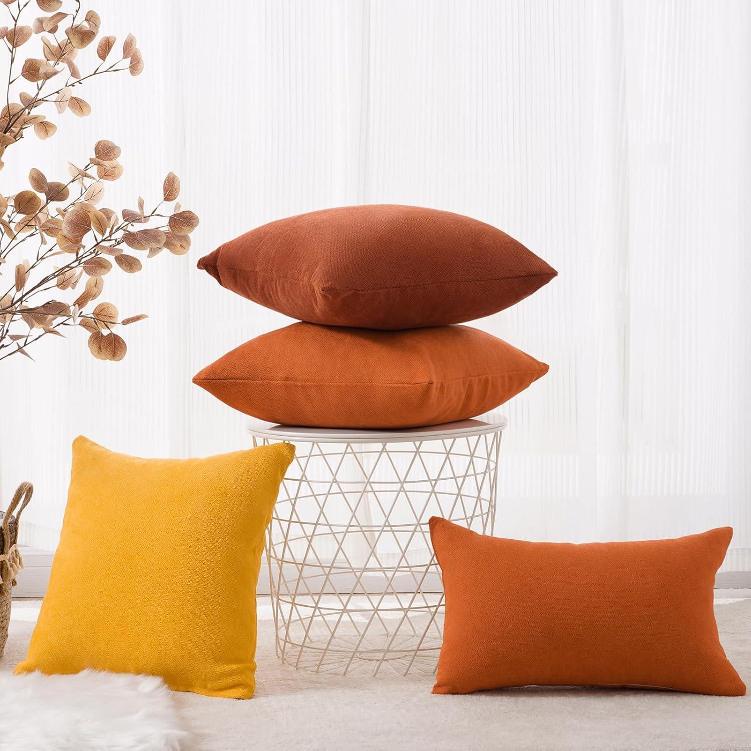 Square Chenille Pillow Cover (Set of 2)