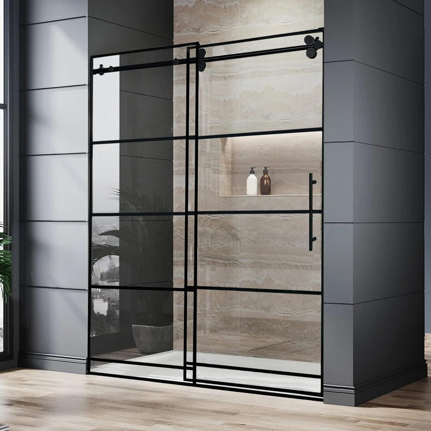 48" W x 76" H Single Sliding Framed Shower Door