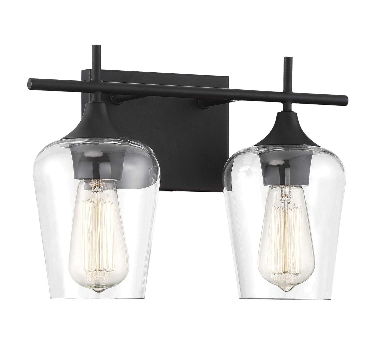 Savoy House Octave 2 - Light Vanity in Black