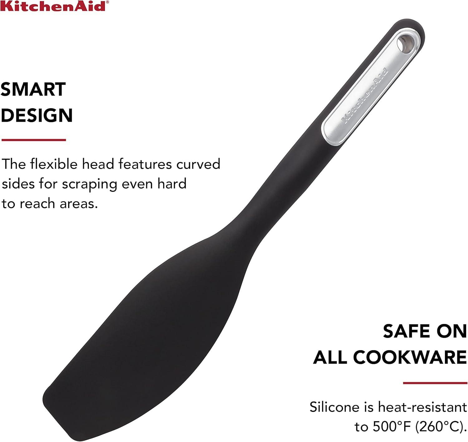 KitchenAid® Silicone Mixer Spatula, 12.6 inches, Onyx Black