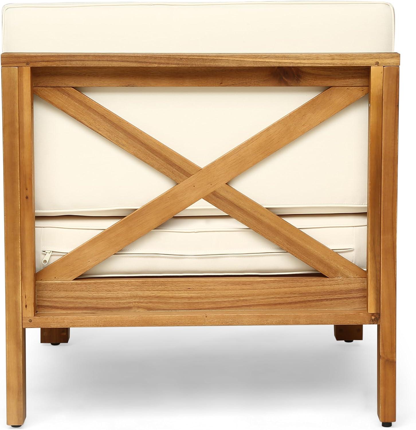 Highland Dunes 30.3'' Acacia Outdoor Patio Sofa