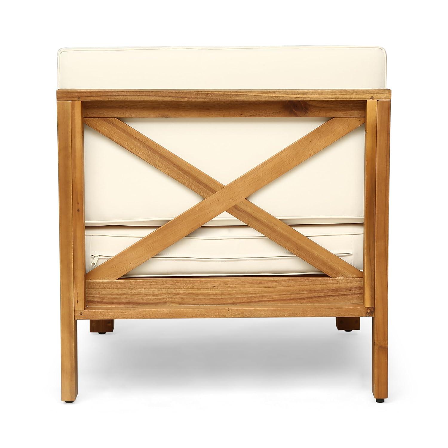 Highland Dunes 30.3'' Acacia Outdoor Patio Sofa