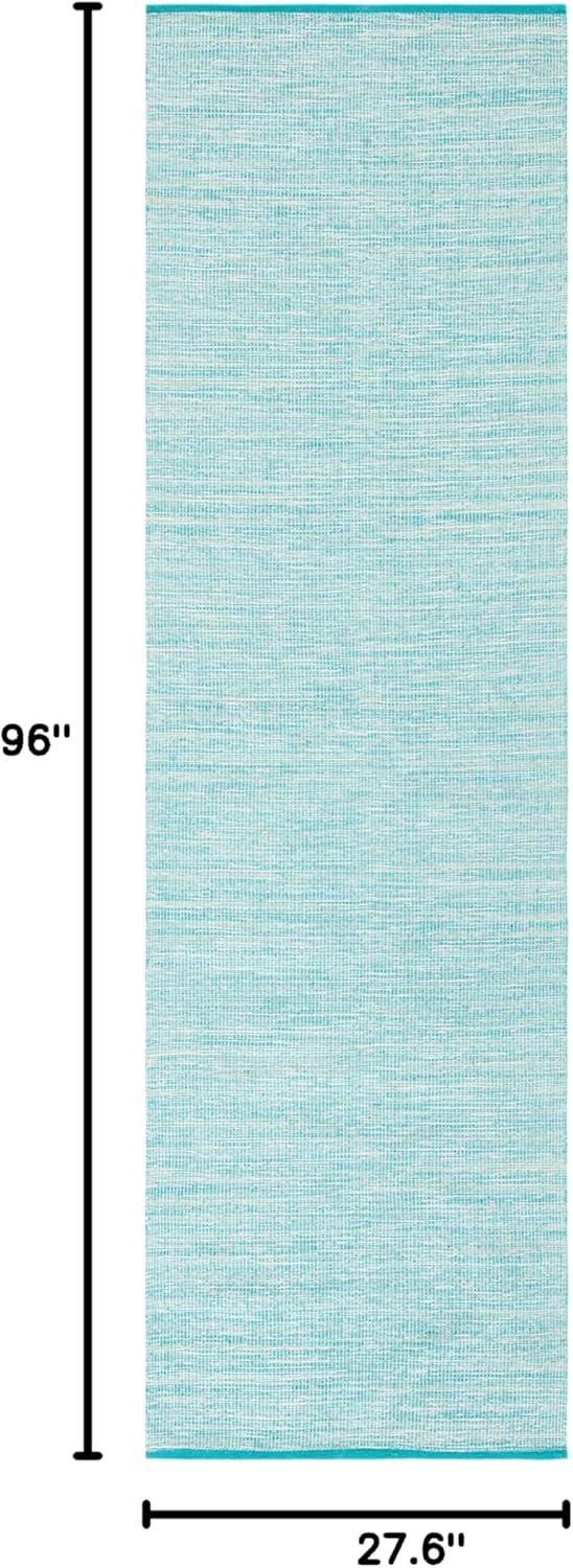 Montauk MTK250 Hand Woven, Flat Weave Indoor Runner Rug - Aqua/Blue - 2'3"x8' - Safavieh
