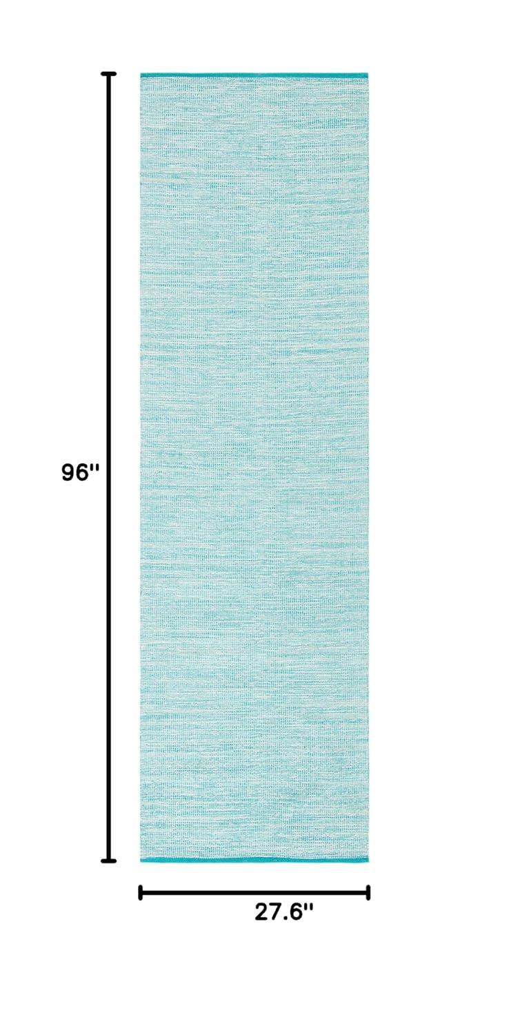 Montauk MTK250 Hand Woven, Flat Weave Indoor Runner Rug - Navy/Blue - 2'3"x8' - Safavieh