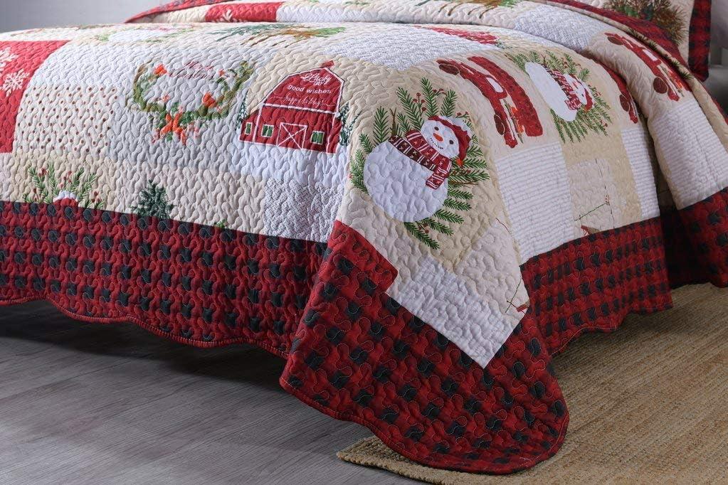 MarCielo Plaid Quilt Set