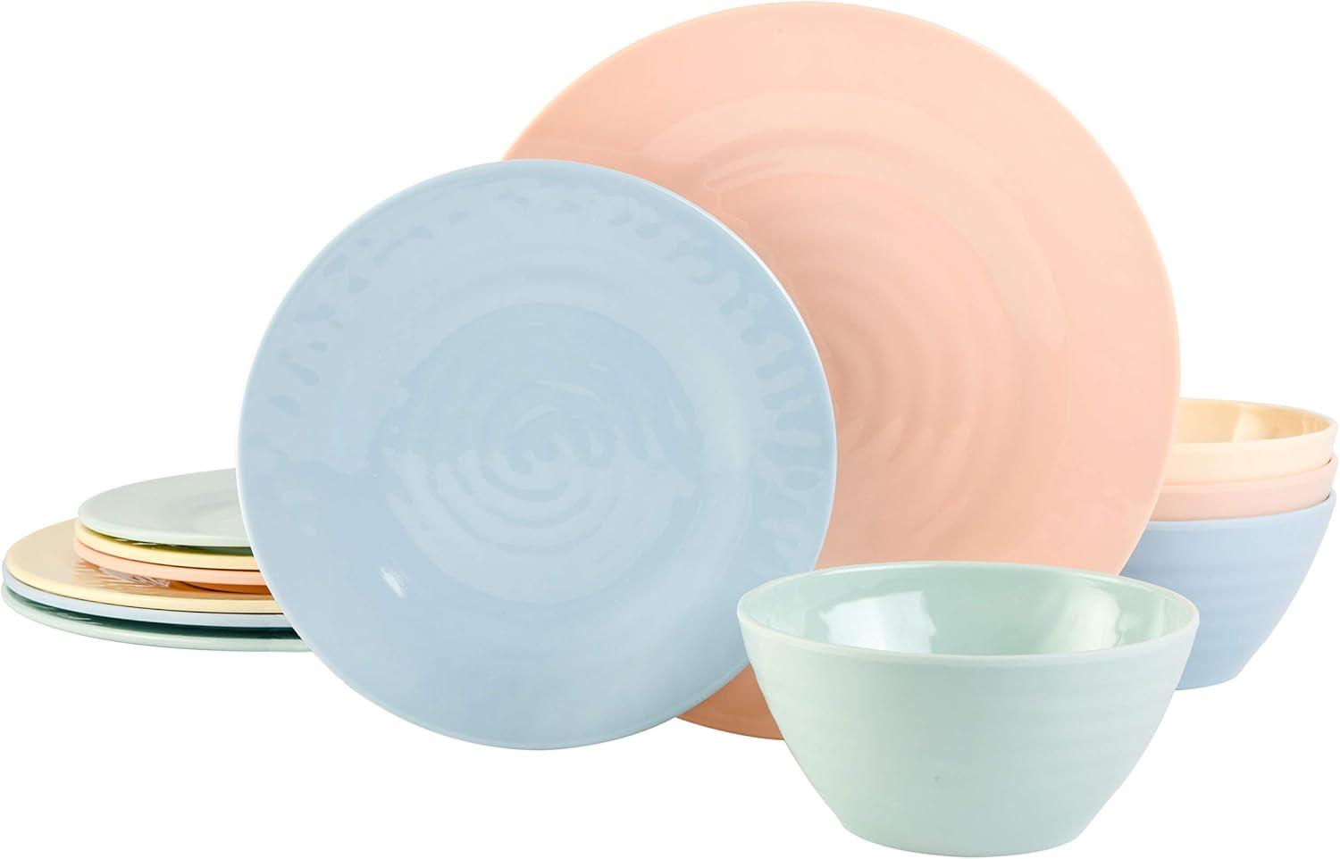 Gibson Elite 12pc Melamine Brist Dinnerware Set