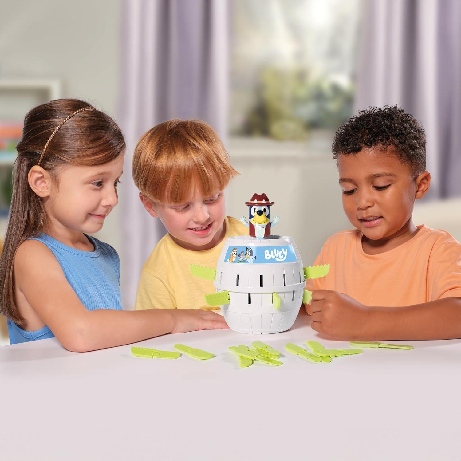 Tomy Pop up Bluey Family and Preschool Kids Board Game, 2 - 4 Players, Suitable for Boys & Girls Ages 4+