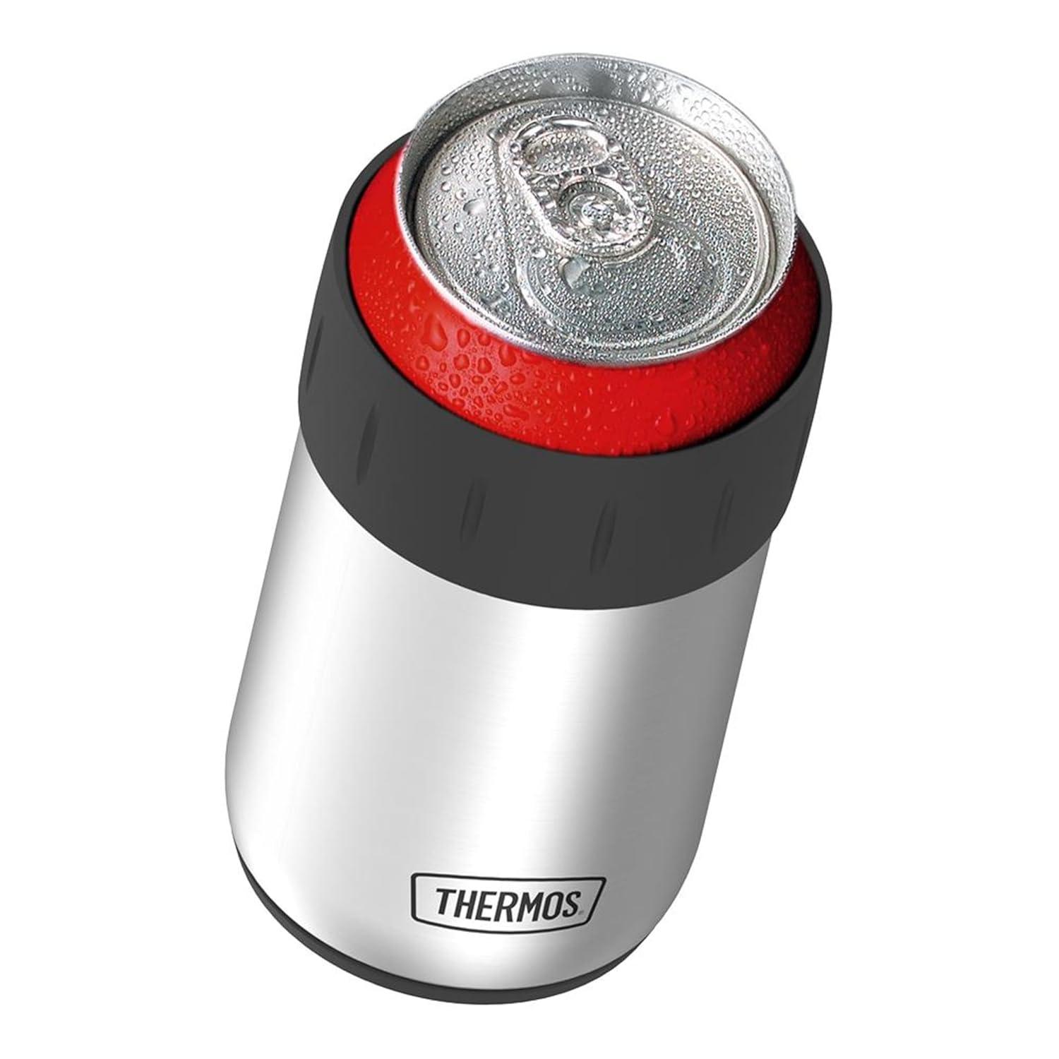 Thermos 12 oz. Insulated Stainless Steel Beverage Can Insulator - Silver/Gray