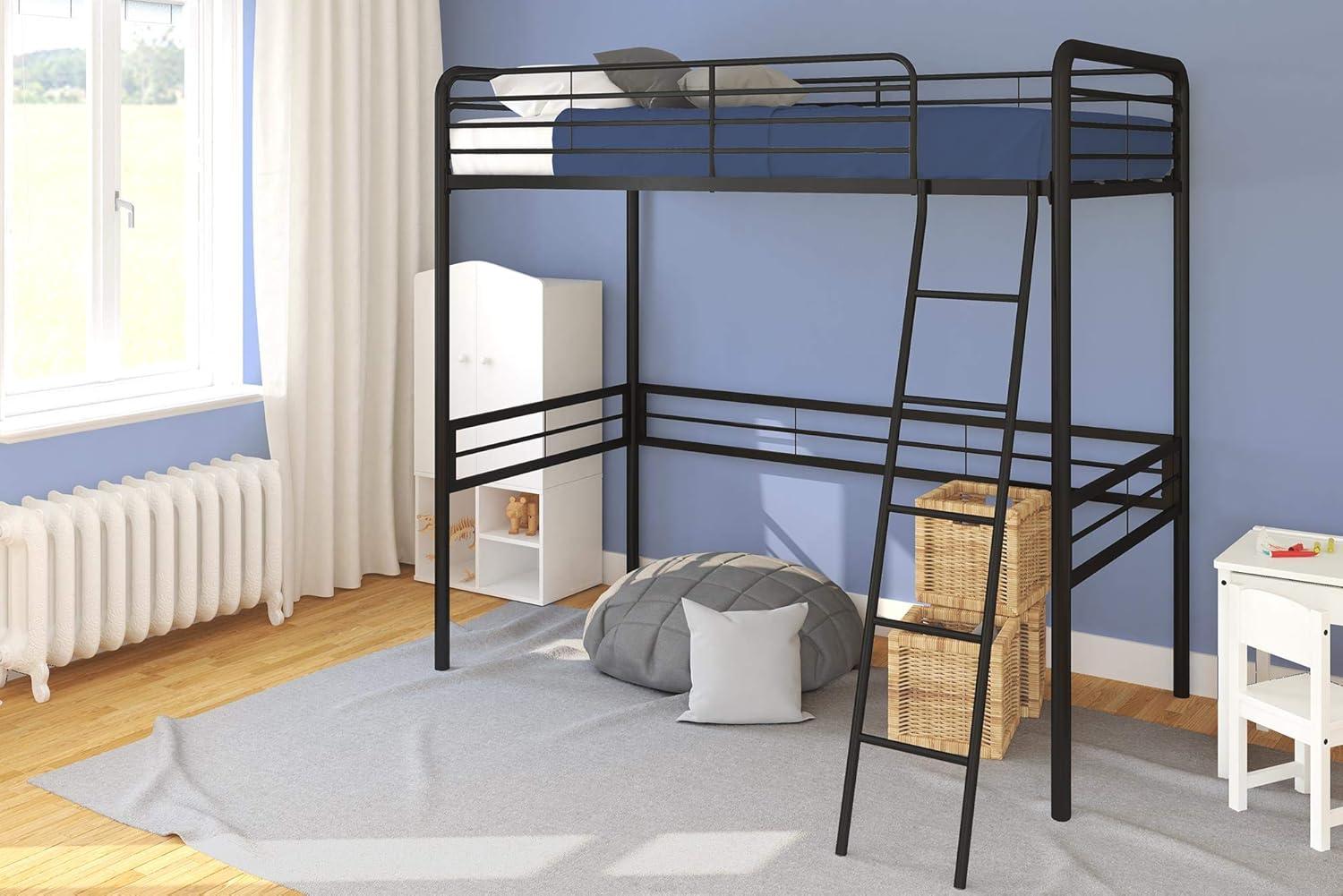 DHP Tommy Twin Metal Loft Bed