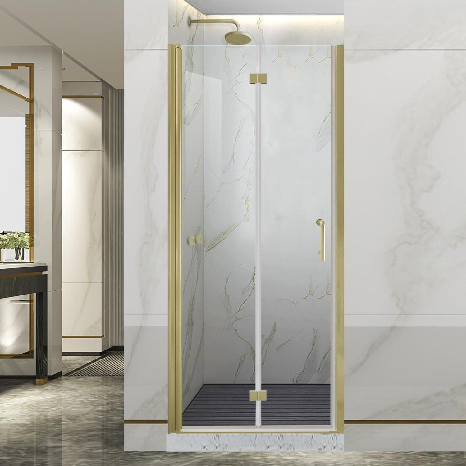 44-48 in.W x 72 in.H Semi-Frameless Sliding Shower Door Clear SGCC Tempered Glass.