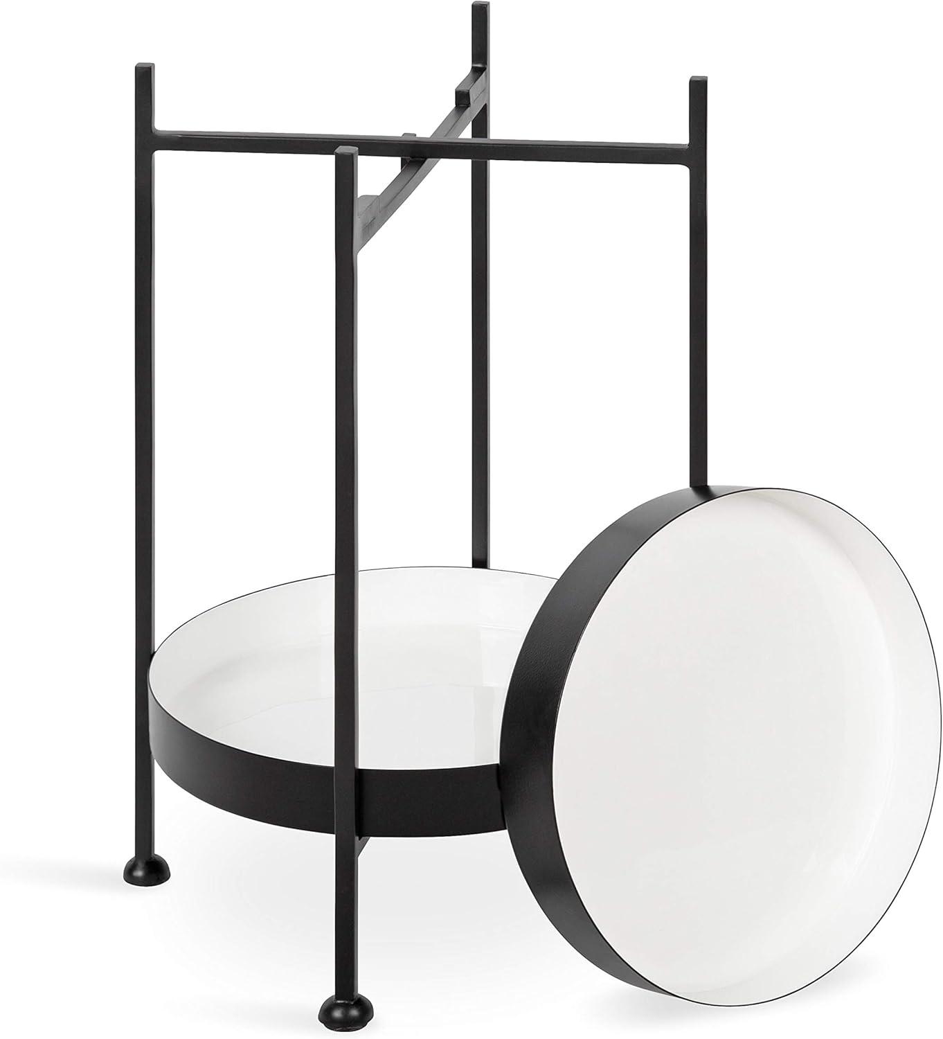 Kate and Laurel Nira Two-Tiered Metal Side Table