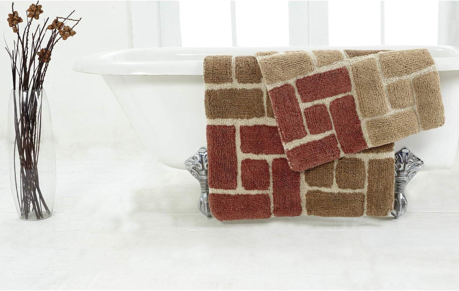 Classic Color Cotton Blend Bath Rug