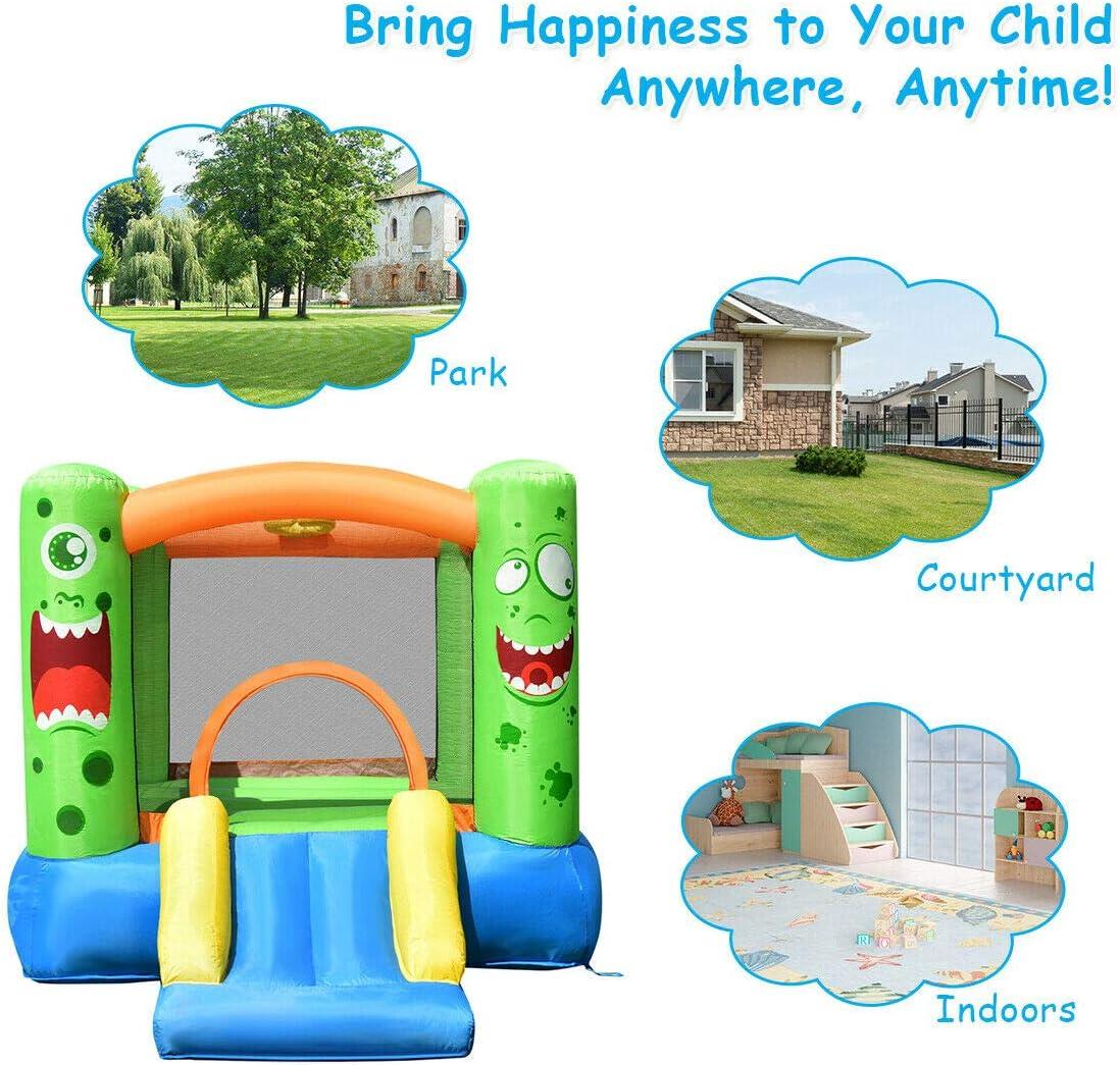 Costway Inflatable Bounce Castle Kids Jumping Bouncer Indoor Outdoor Blower Excluded