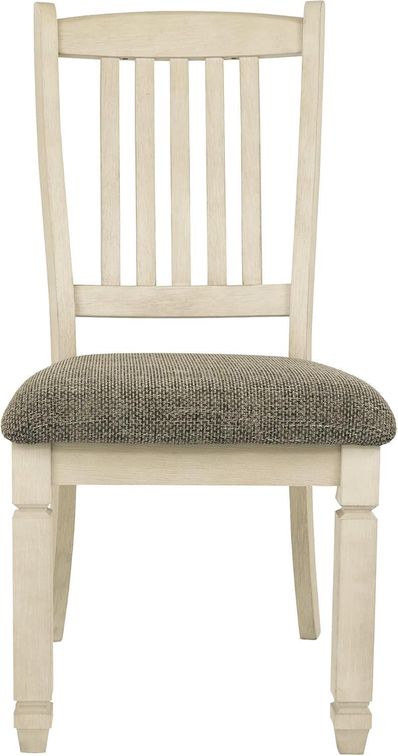 Signature Design By Ashley Bolanburg Upholstered Dining Room Chair, 2 Count, Antique White