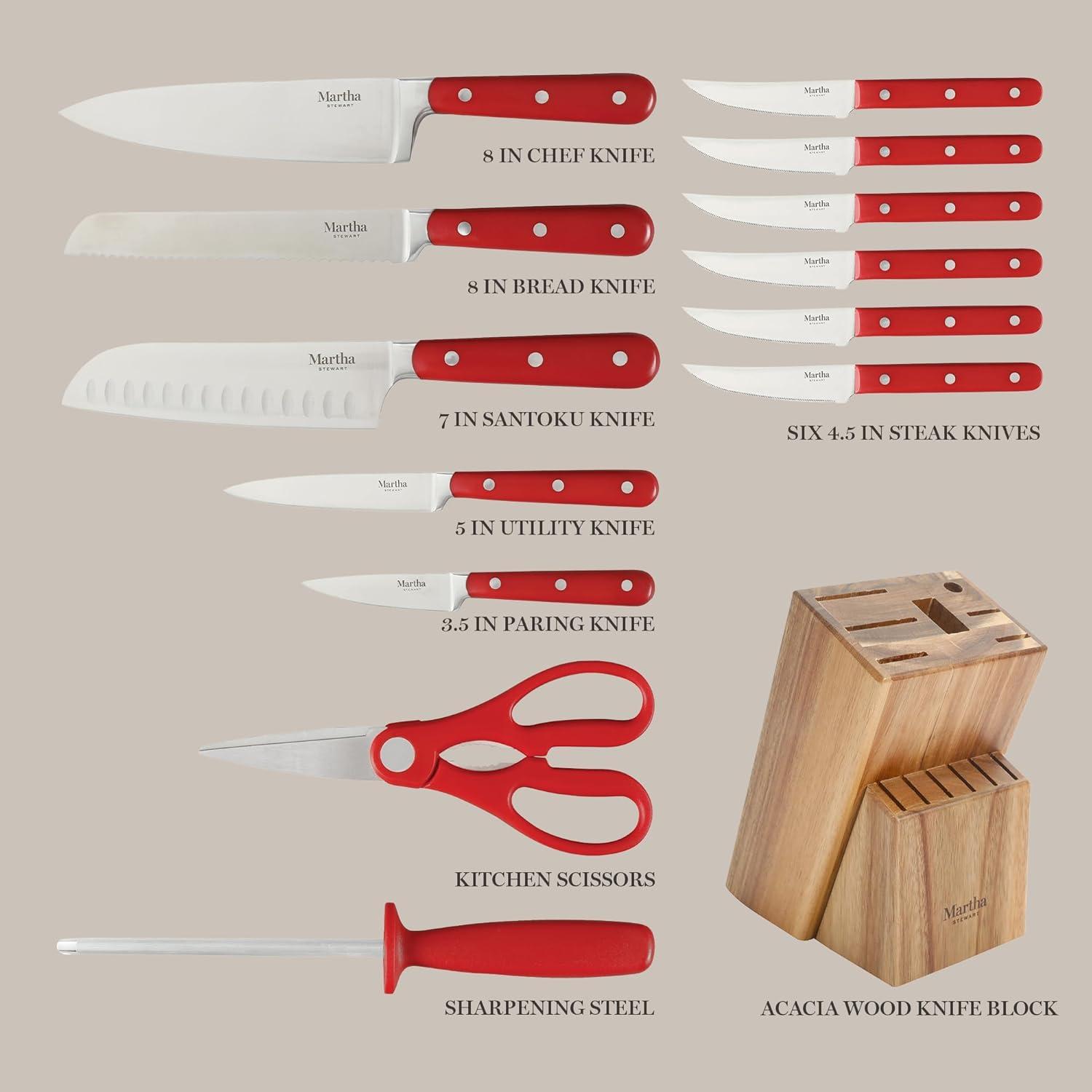 Martha Stewart 14 Piece Knife Block Set