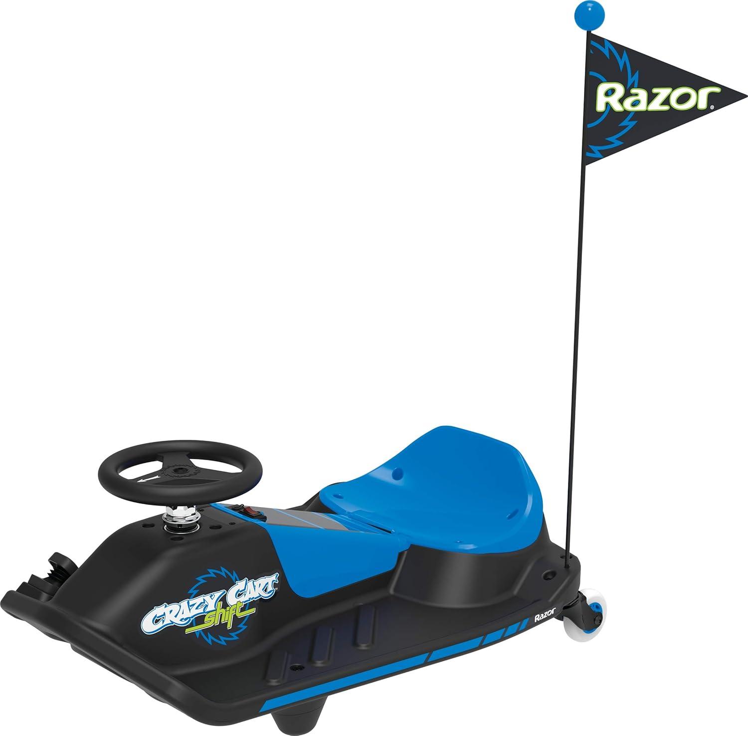 Crazy Cart Shift by Razor, Electric Drifting Go Kart for Child Ages 6+, 12V Powered Ride-on, Unisex