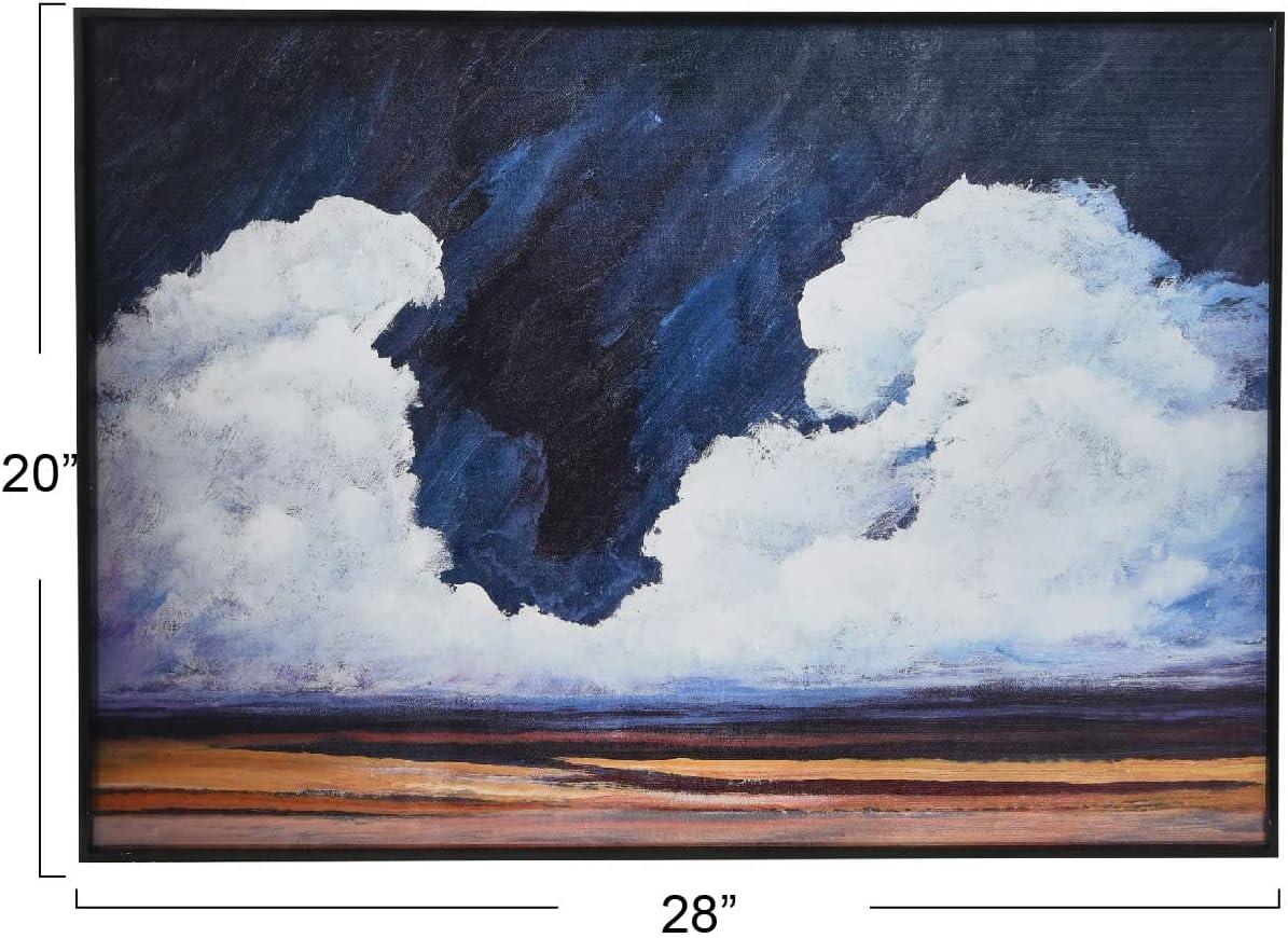 Storied Home Shoreline Landscape in Metal Frame