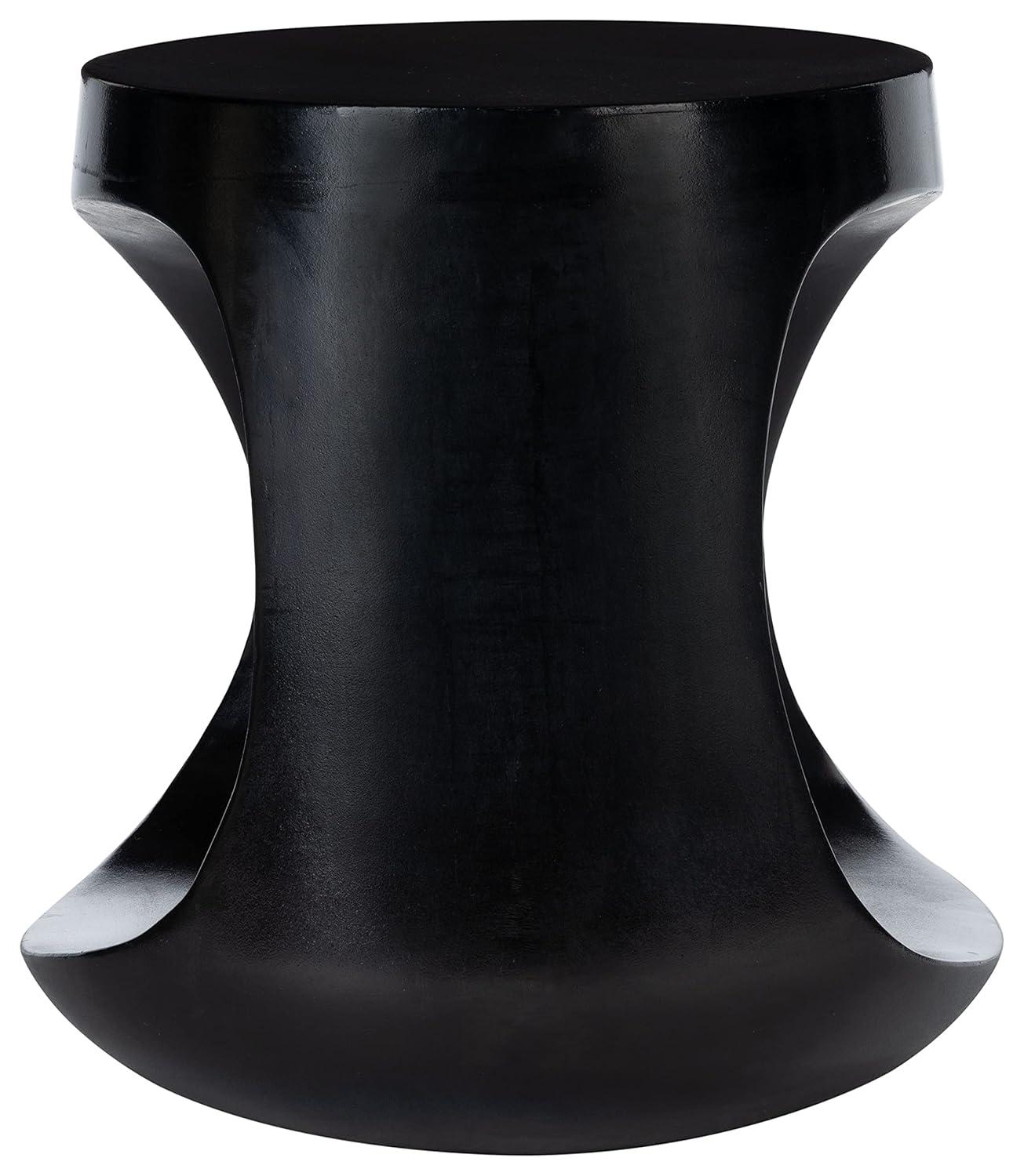 Vikki Concrete Accent Stool - Indoor/Outdoor - VNN1040 - Black - Safavieh