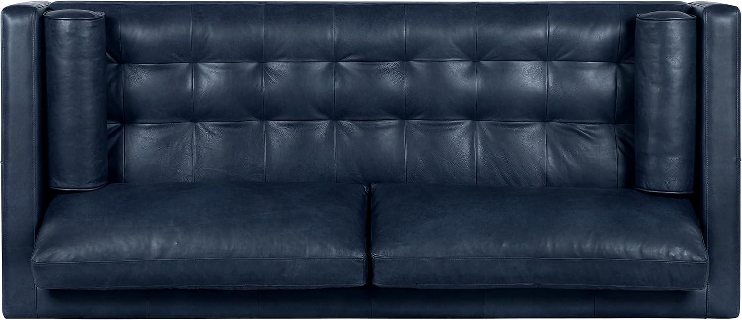 Athan Full-Grain Italian Genuine Leather Bench