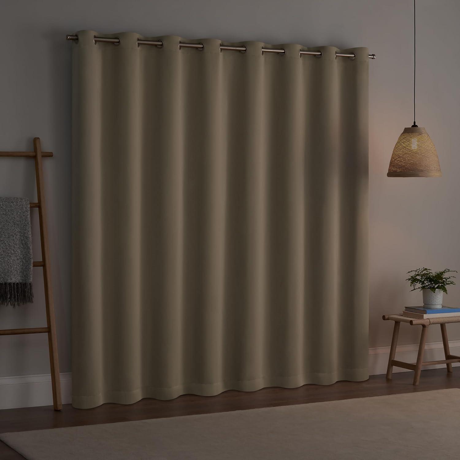 Wheat Blackout Grommet Extra Wide Sliding Patio Door Curtain Panel 84" x 100"