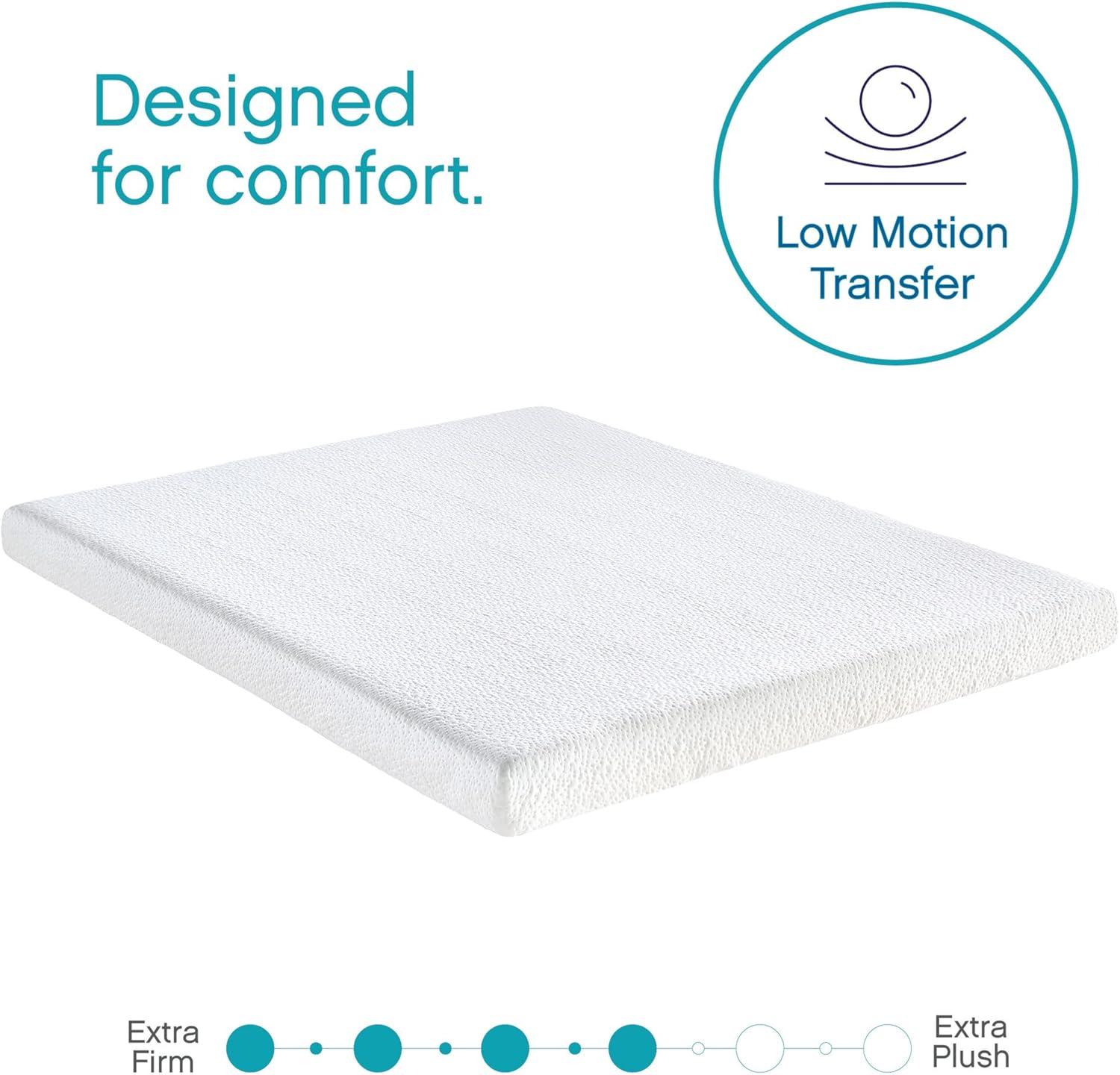 Cool Gel 4.5" Gel Memory Foam Sofa Bed Mattress, Twin