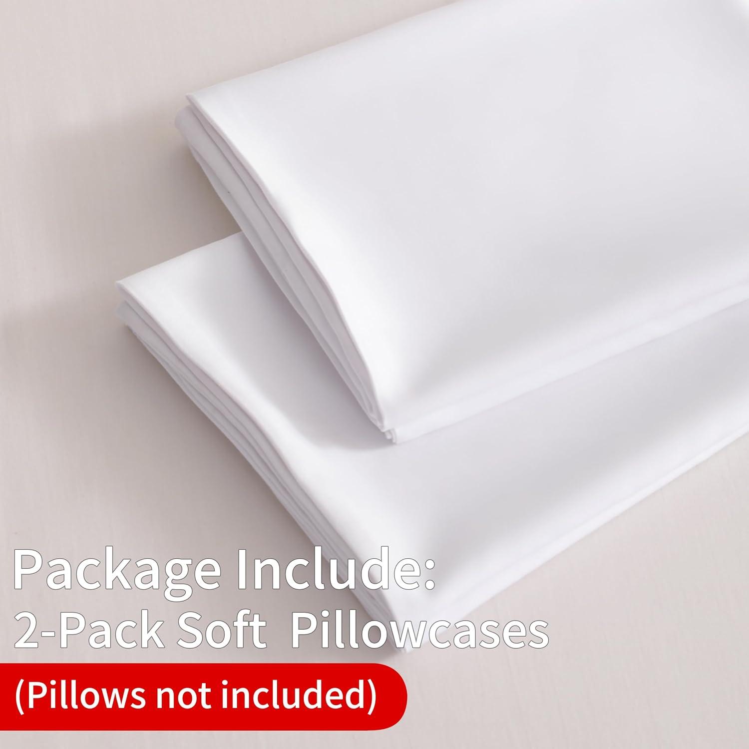 Bare Home Microfiber Pillowcase Set Envelope Closure