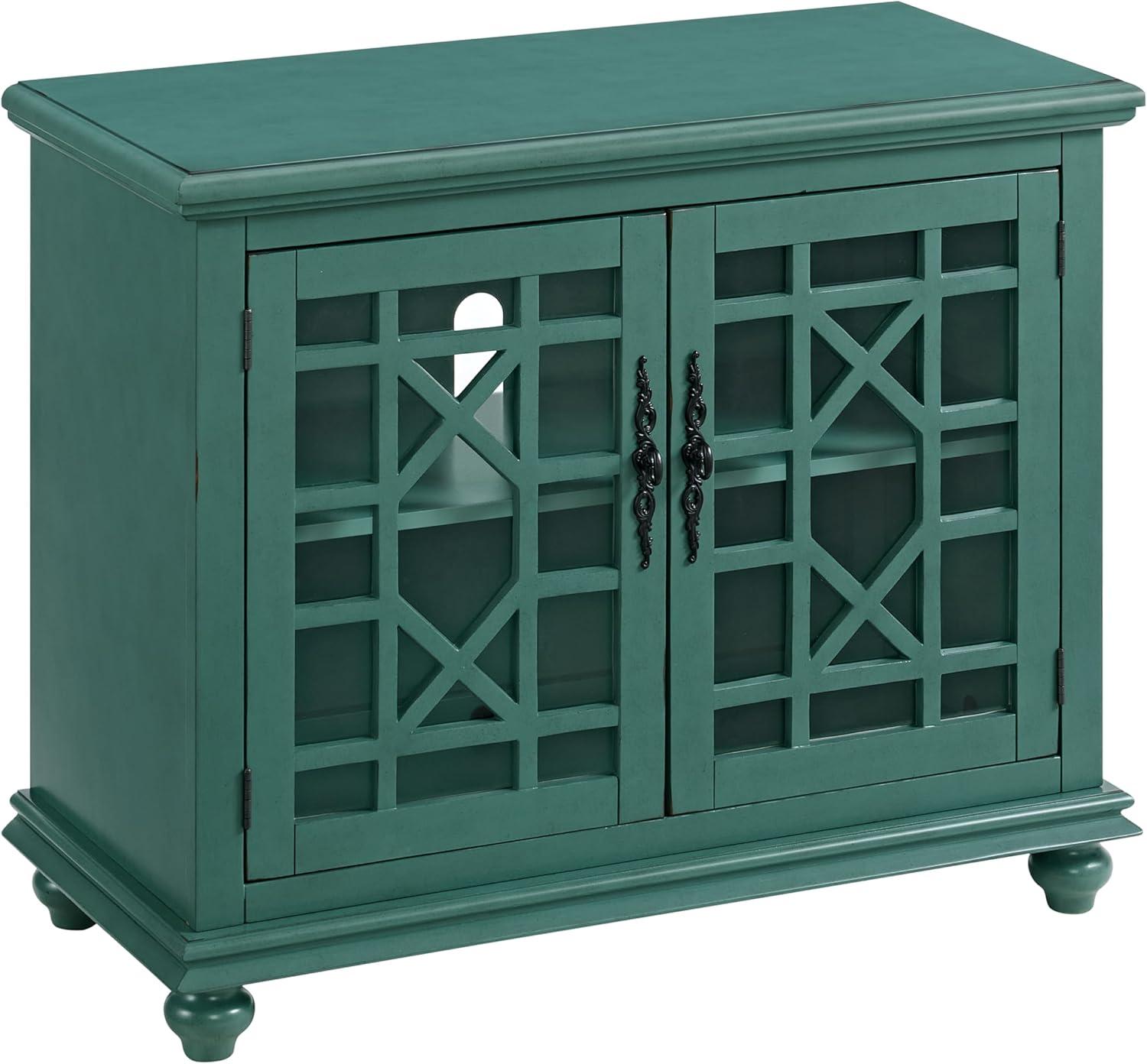Martin Svensson Home Elegant Small Spaces TV Stand, Teal