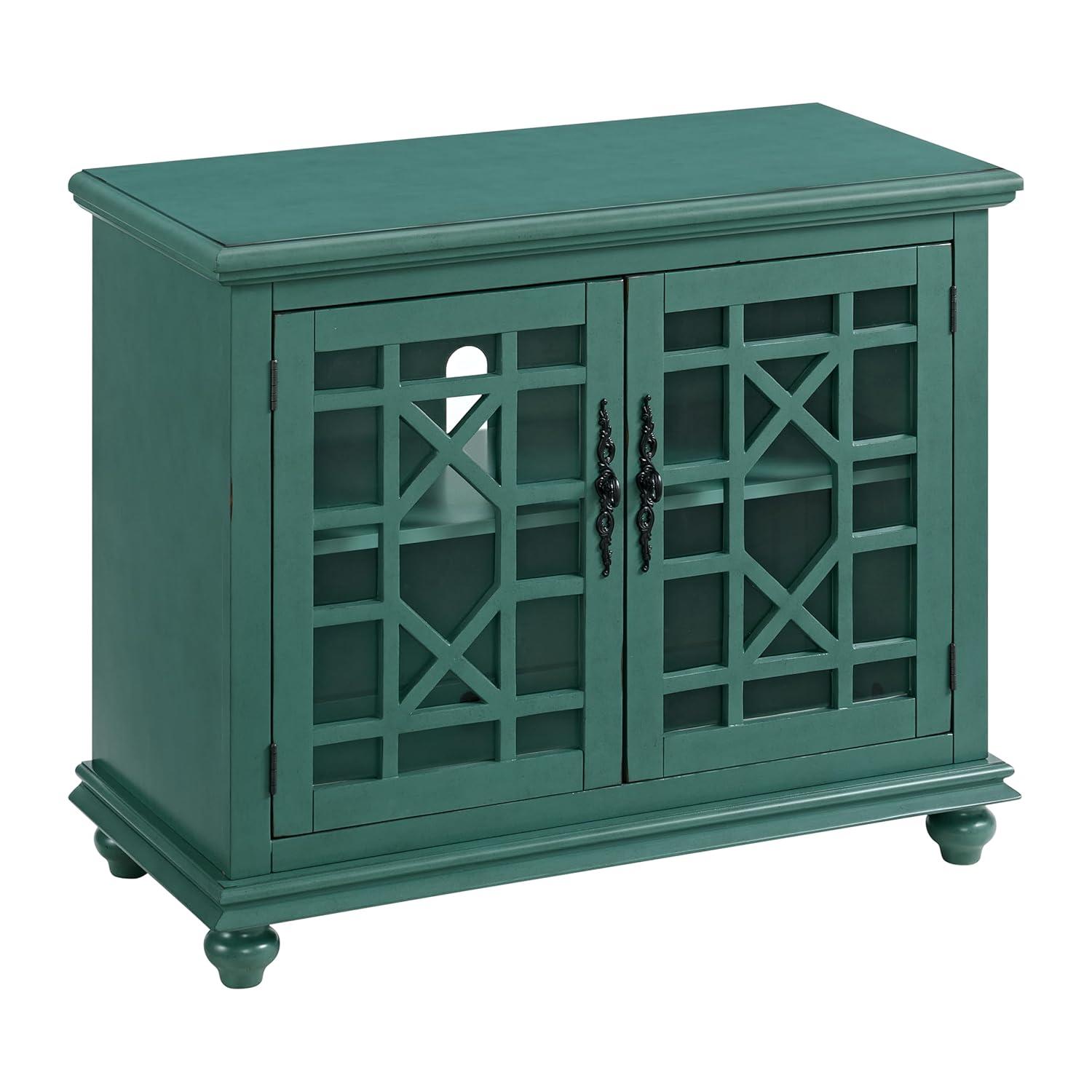 Martin Svensson Home Elegant Small Spaces TV Stand, Teal