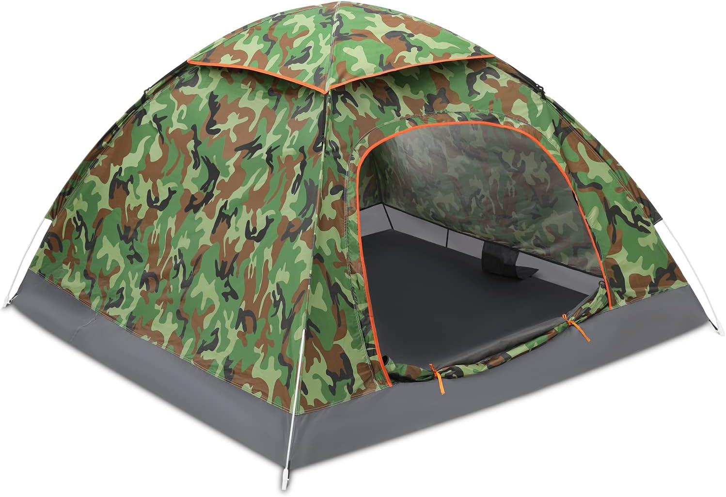 MoNiBloom 2 Person Instant Automatic Pop Up Camping Tent Waterproof Dome Tent with Rain Fly for Outdoor Hiking