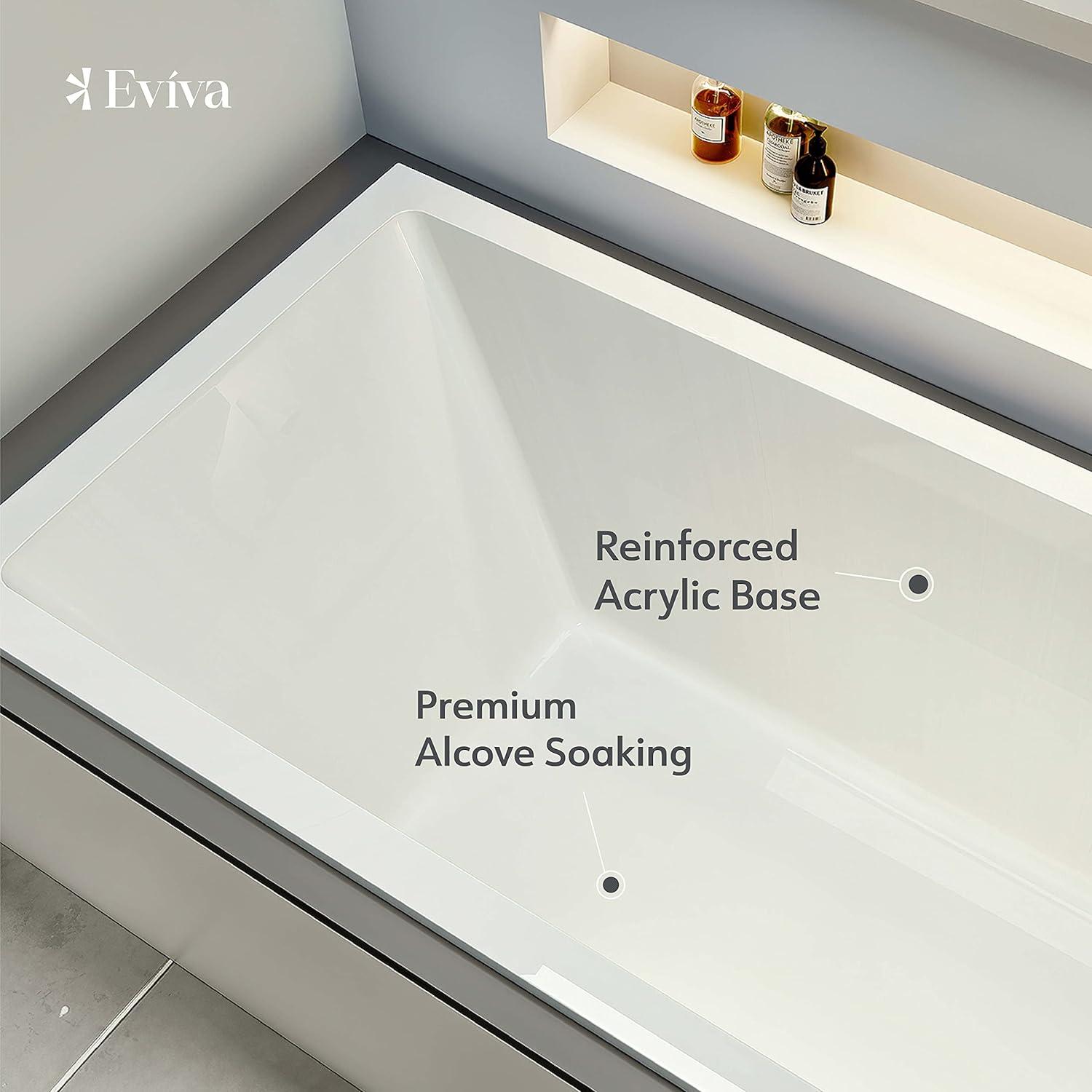 Teddy 60'' x 31.5'' Drop-In Soaking Acrylic Bathtub