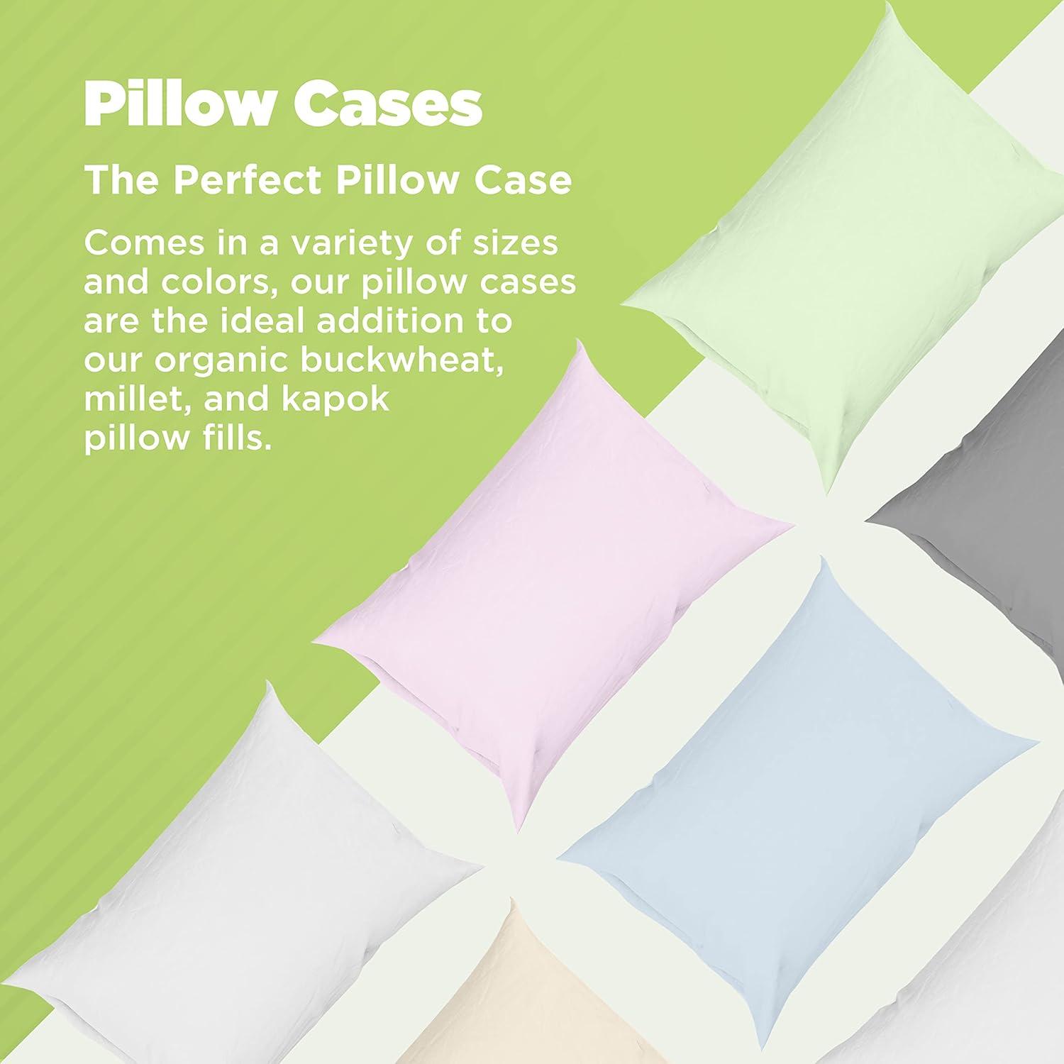 Breathable Cotton Pillowcases with Enclosed Sleeve Design Soft Pillow Case for Easy Removal