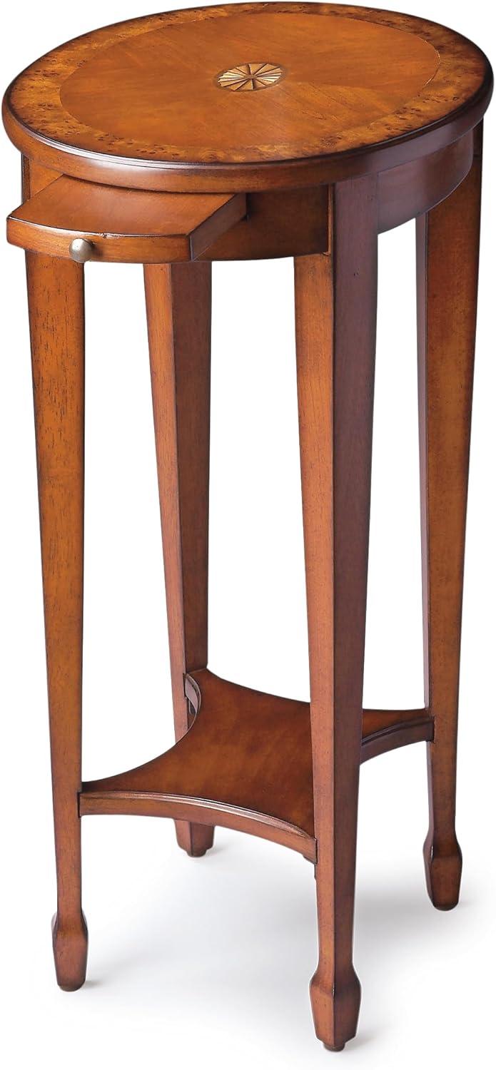 Butler Specialty Traditional Round Accent Table In Olive Ash Burl