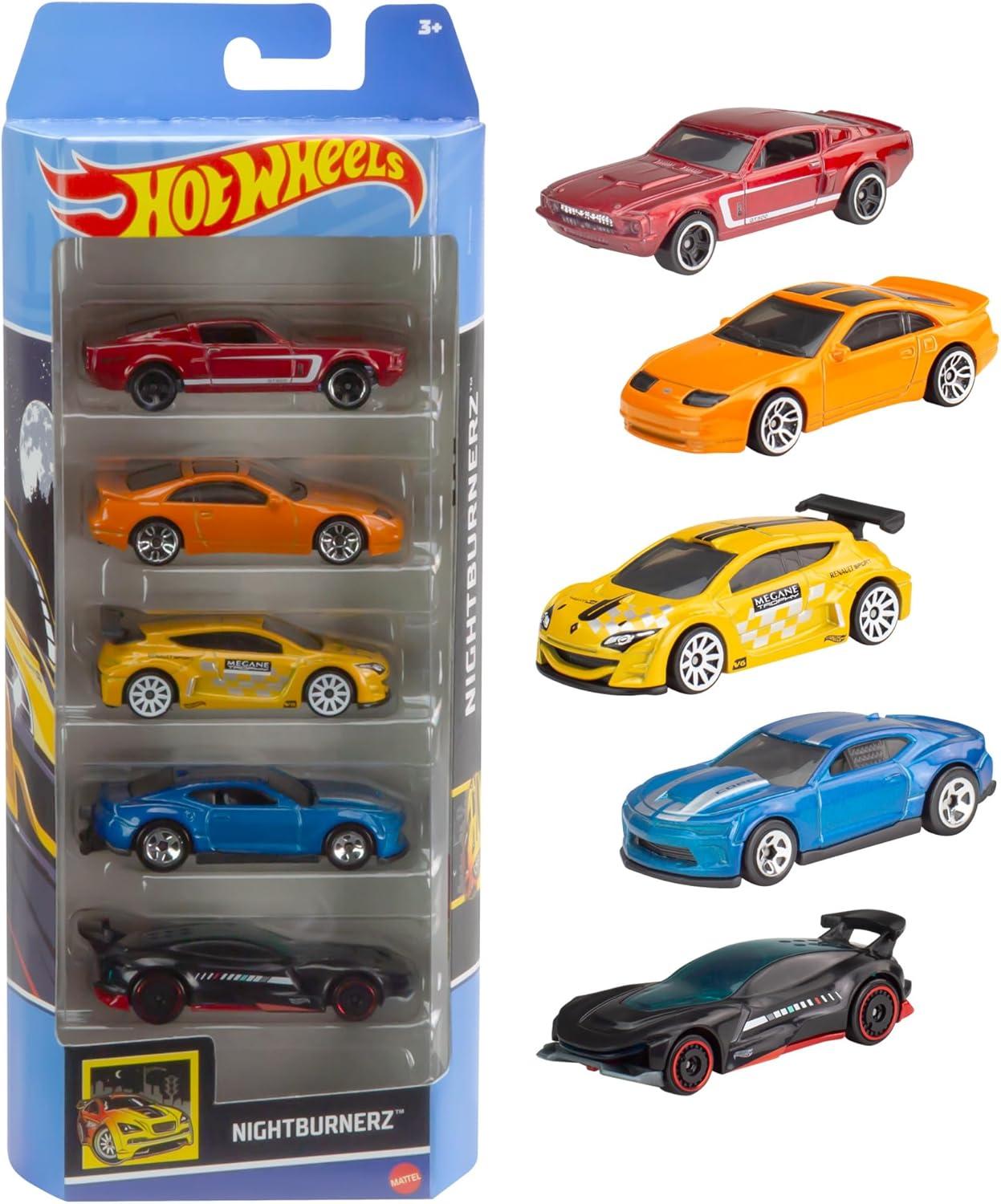 Hot Wheels Diecast  Cars -  5pk (Colors May Vary)