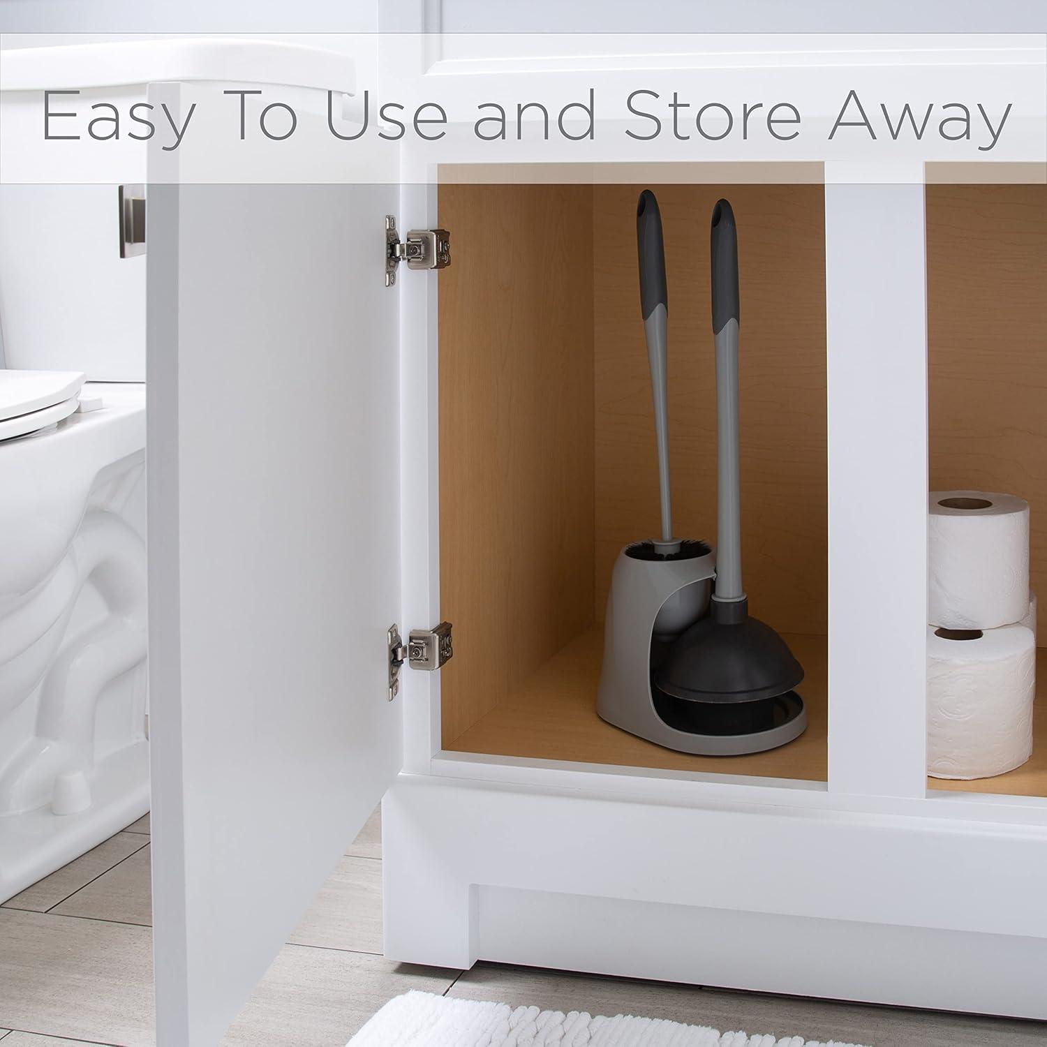 Bath Bliss Bath Bliss Plastic Toilet Brush Set