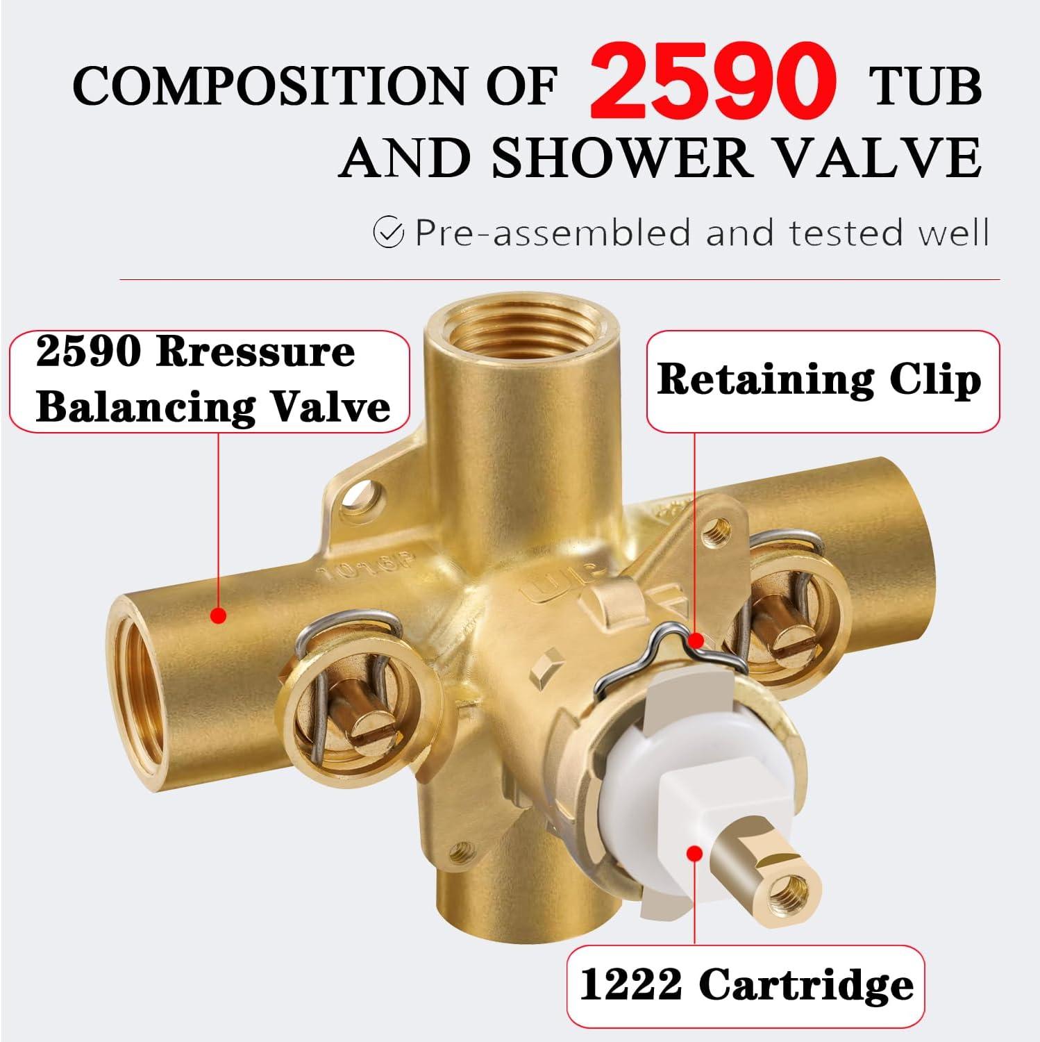 M-Pact Posi-Temp IPS Connection Pressure Balancing Valve