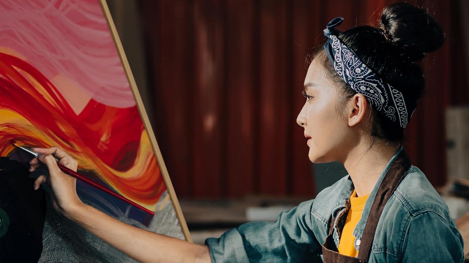 Kate and Laurel Sylvie Blank Framed Canvas Wall Art, 14x26.5 Brown, Modern Empty Canvas for Paint-Your-Own Art, Ready to Paint Premium Canvas Already Framed