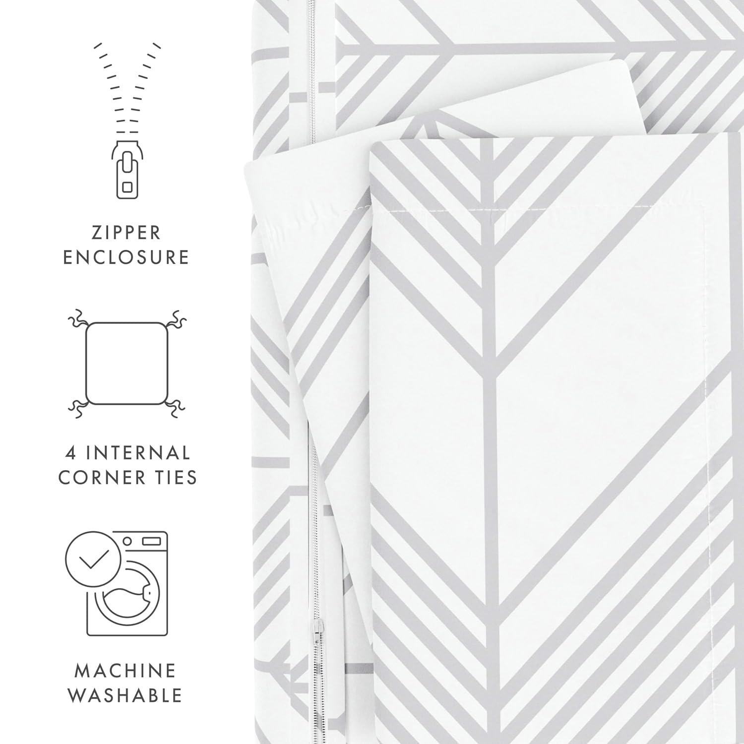 Becky Cameron Home Alps Chevron Pattern Duvet Cover Set