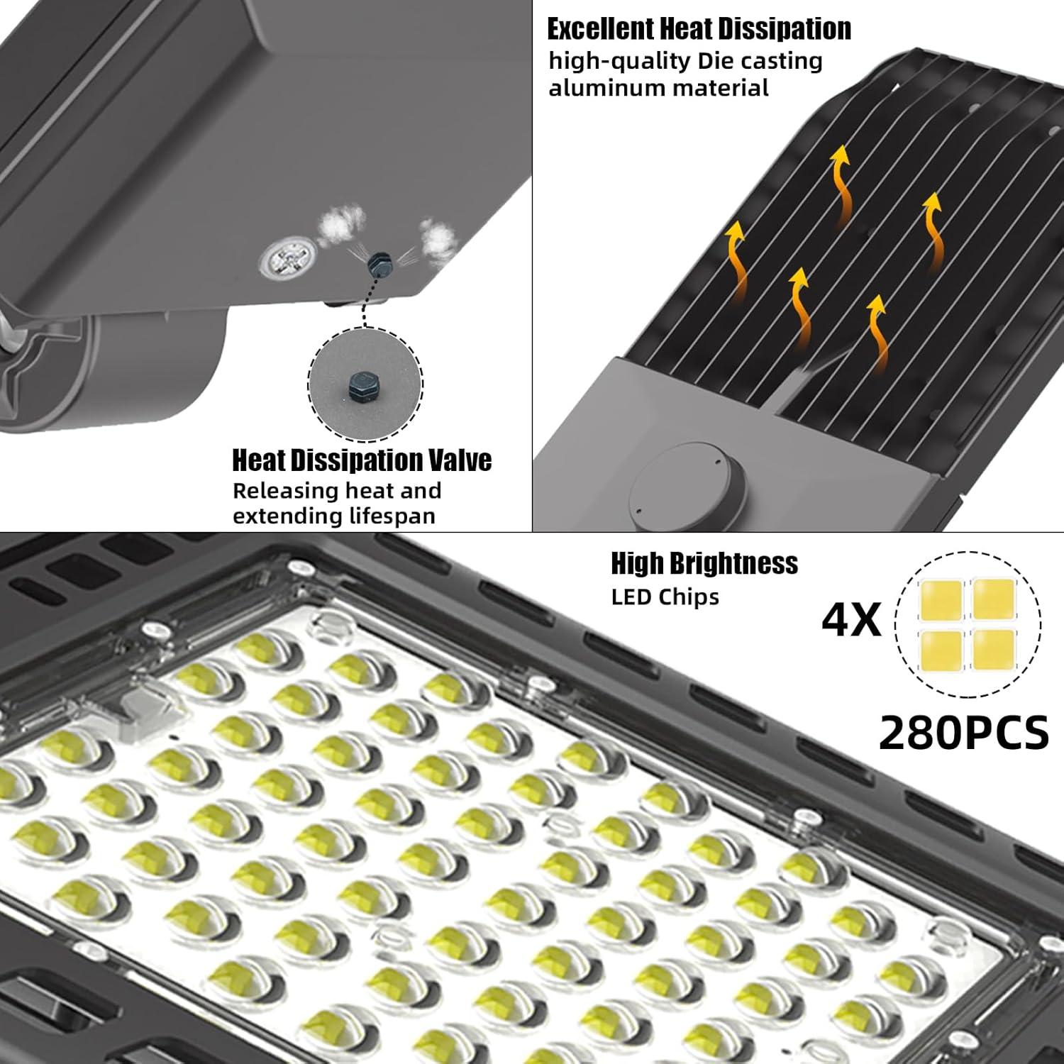 Bronze 300W Integrated LED Weather Resistant Parking Lot Light