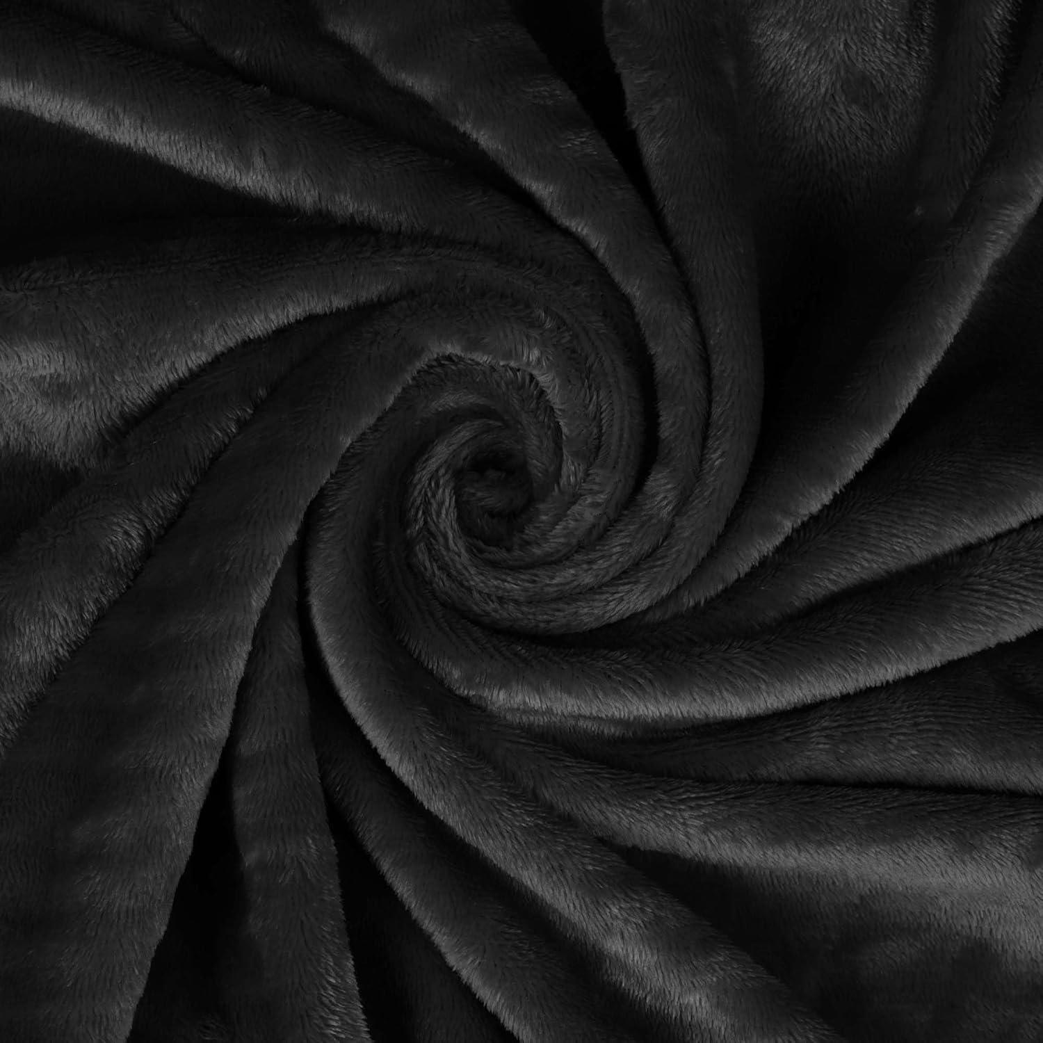 Superior Superior Polka Dots or Solid Fleece Plush Blanket Medium Weight Fluffy Soft Decorative Bedding