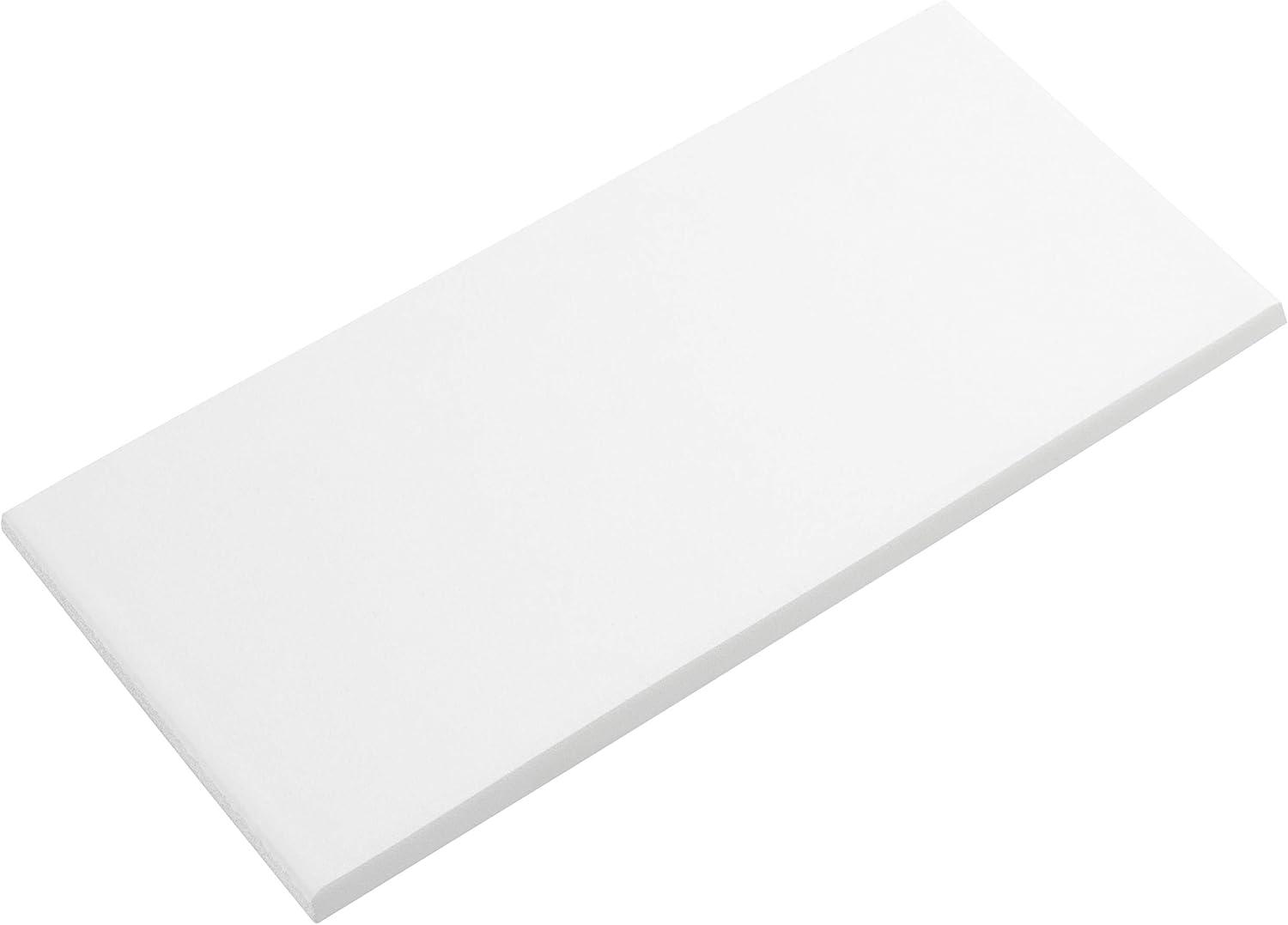 Merola Tile Revival Bullnose White 3-1/2" x 7-3/4" Ceramic Floor and Wall Trim