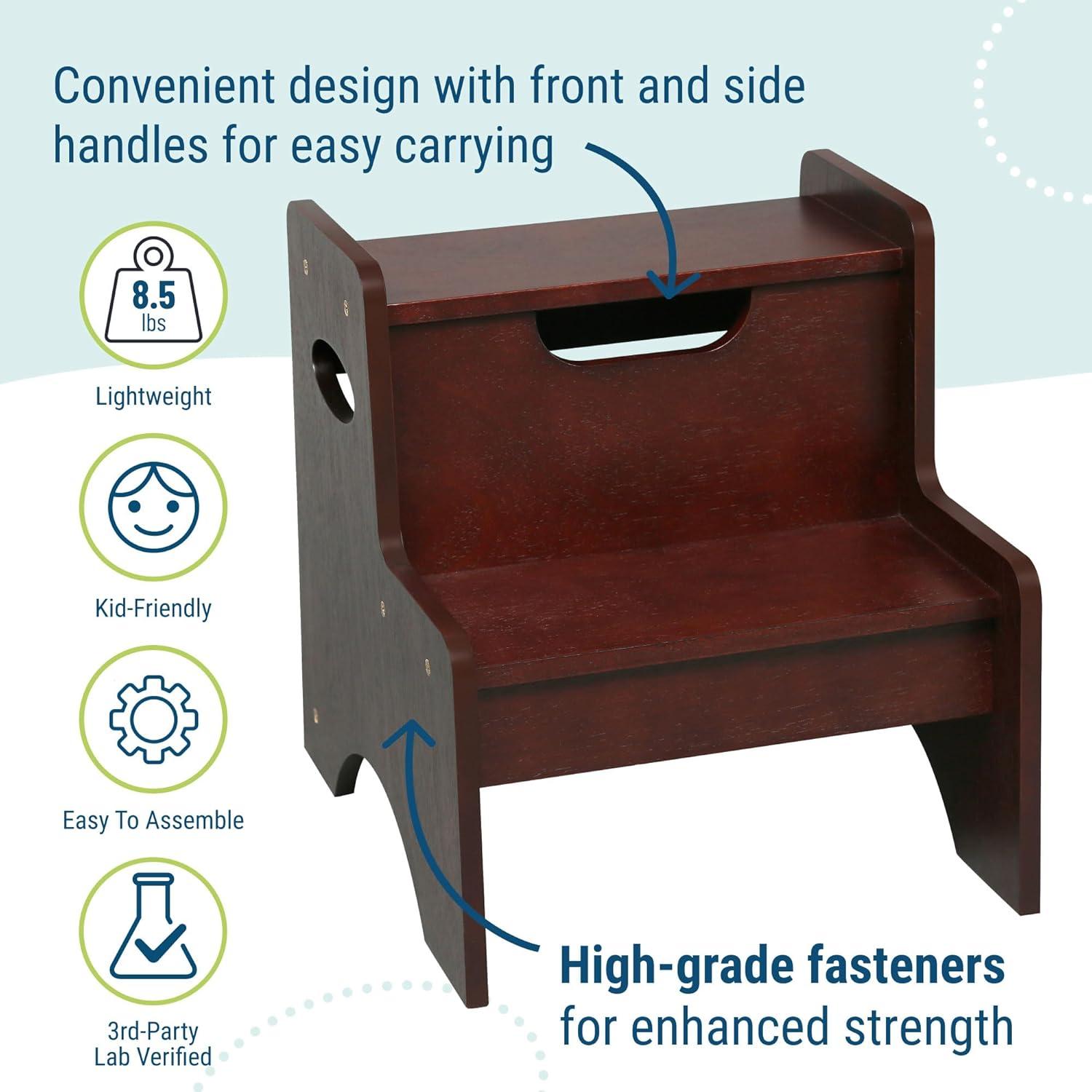 Classic Oak MDF 2-Step Stool