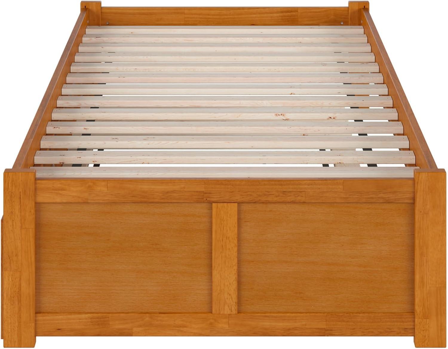 Solid Wood Platform Storage Bed