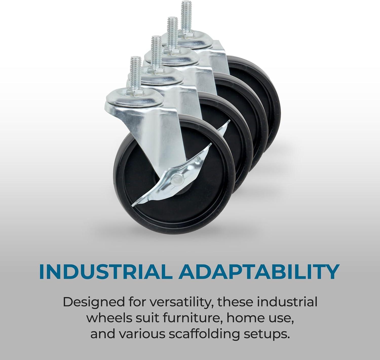 Honey Can Do 4" Shelving Casters (Set of 4)