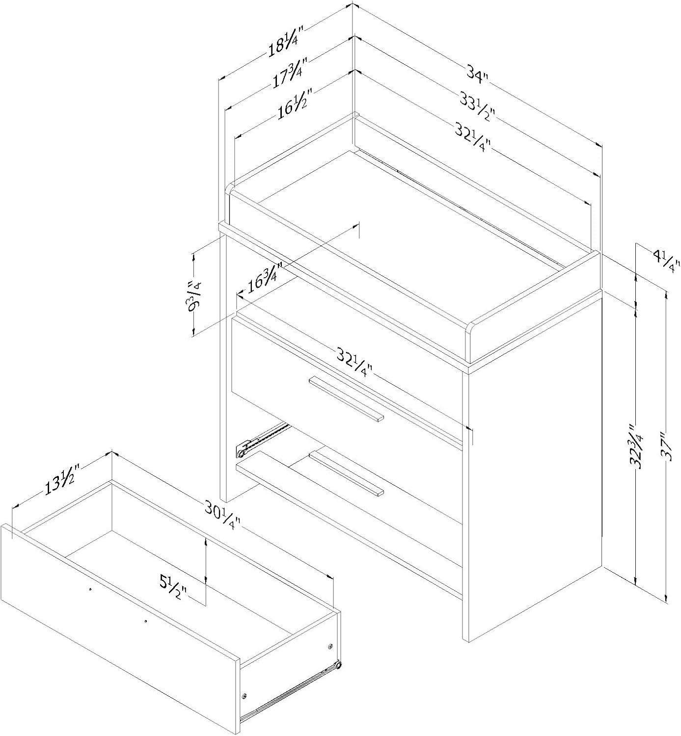 South Shore Cookie Nursery Changing table