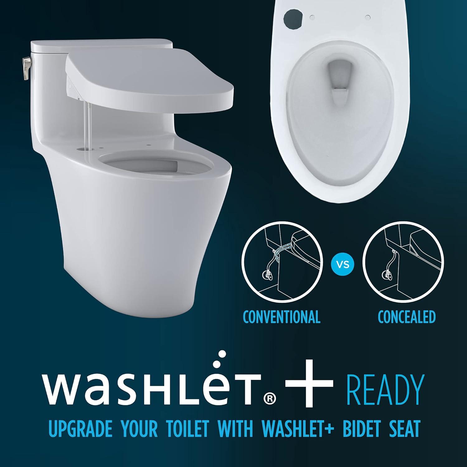 White Vitreous China Elongated Two-Piece Toilet with SoftClose Seat