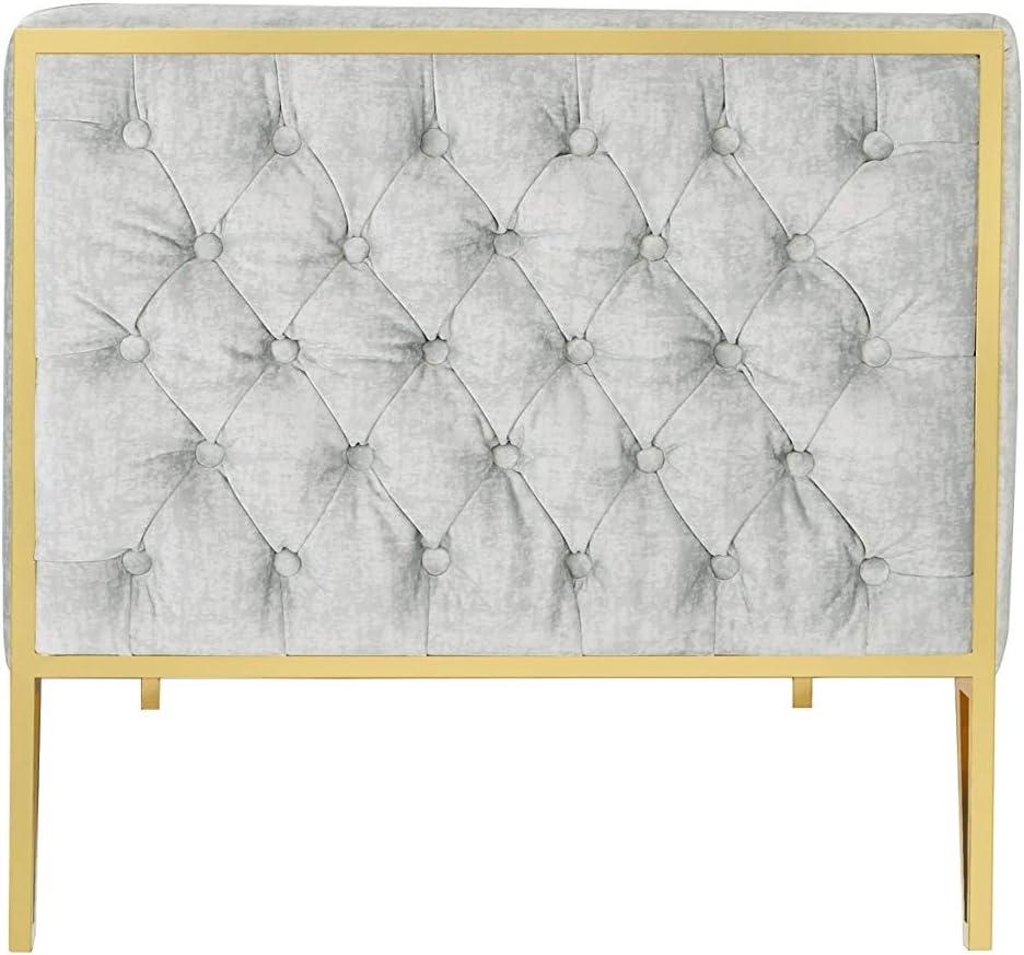 Vector Velvet 3 Seater Sofa Ocean Blue - Manhattan Comfort