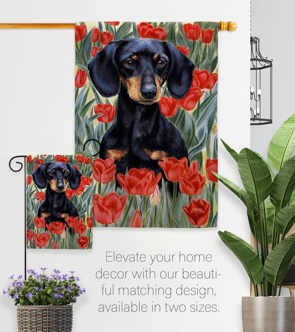 Breeze Decor Double Sided 40.00'' H x 28.00'' W Polyester Flag Set