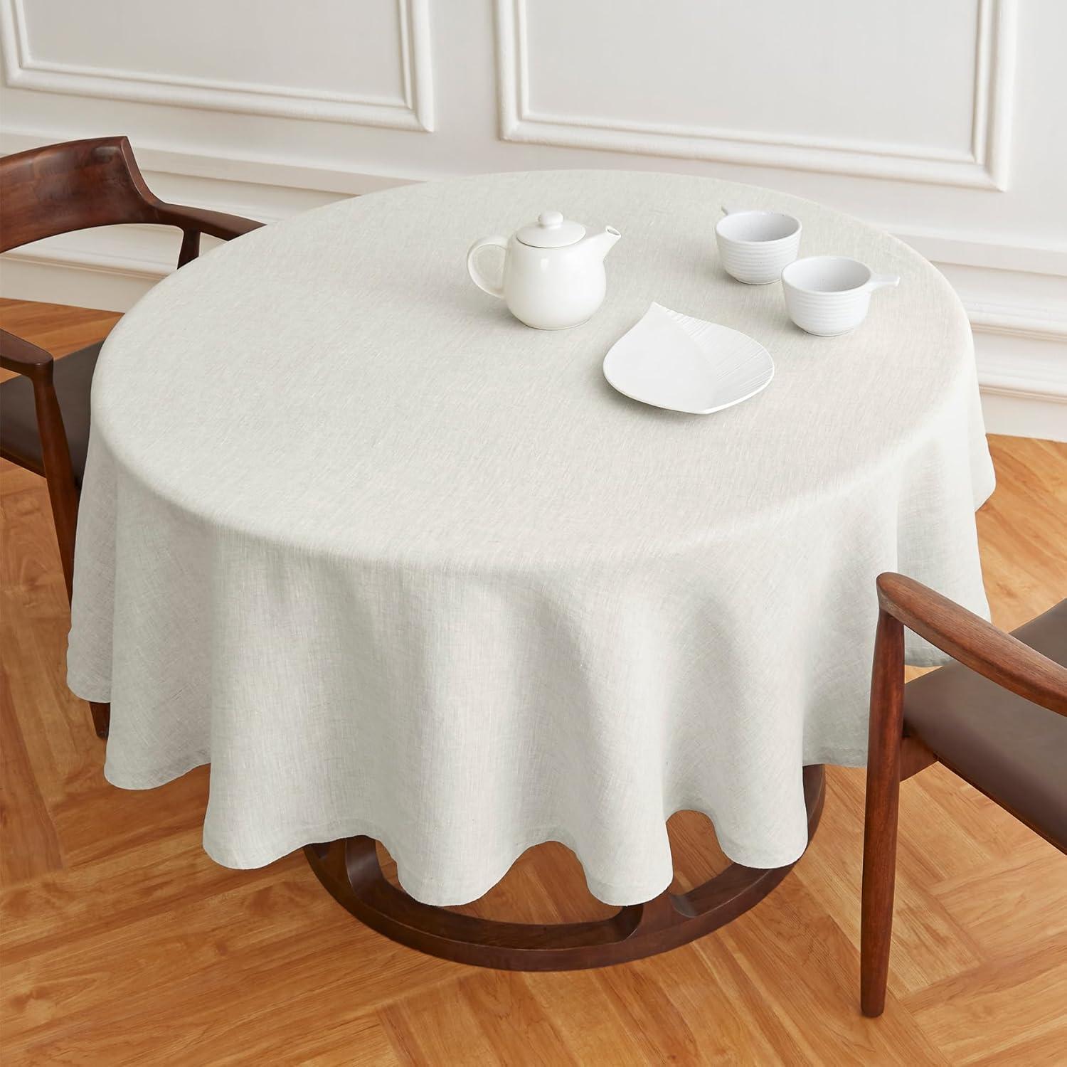 Sonoma - 100% Pure Linen Round Tablecloth (Prewashed)