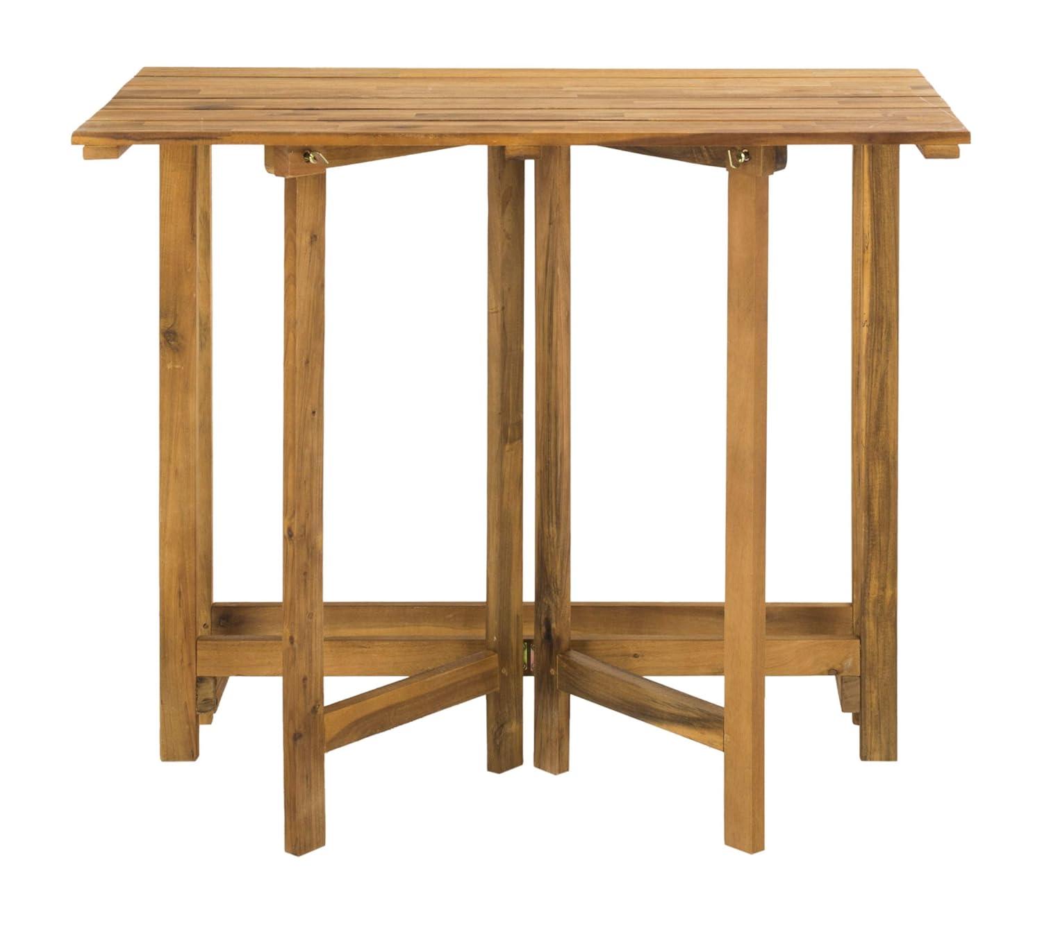 Wilton Balcony Corner Lounge - Indoor/Outdoor - PAT6754 - Teak Brown/Beige - Safavieh