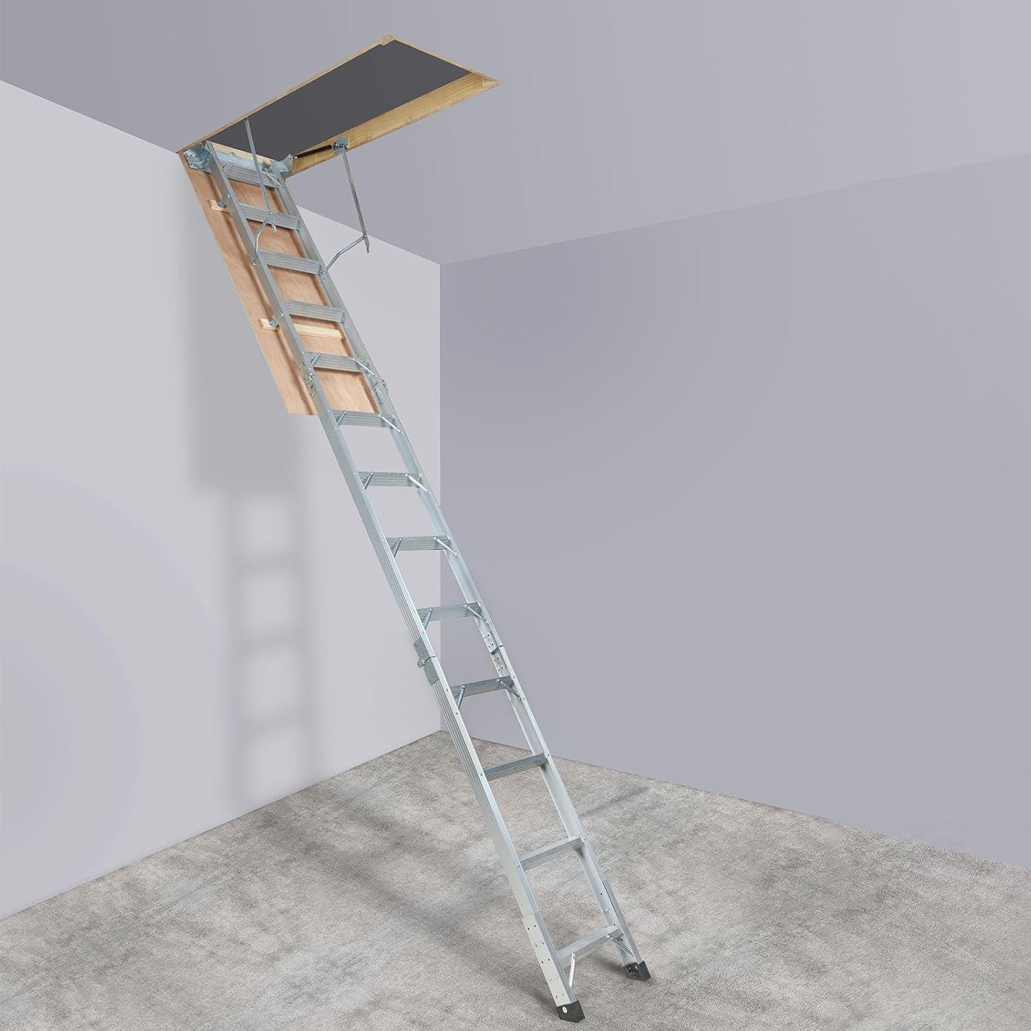 VEVOR 12 - Step Aluminum Lightweight Attic Ladder